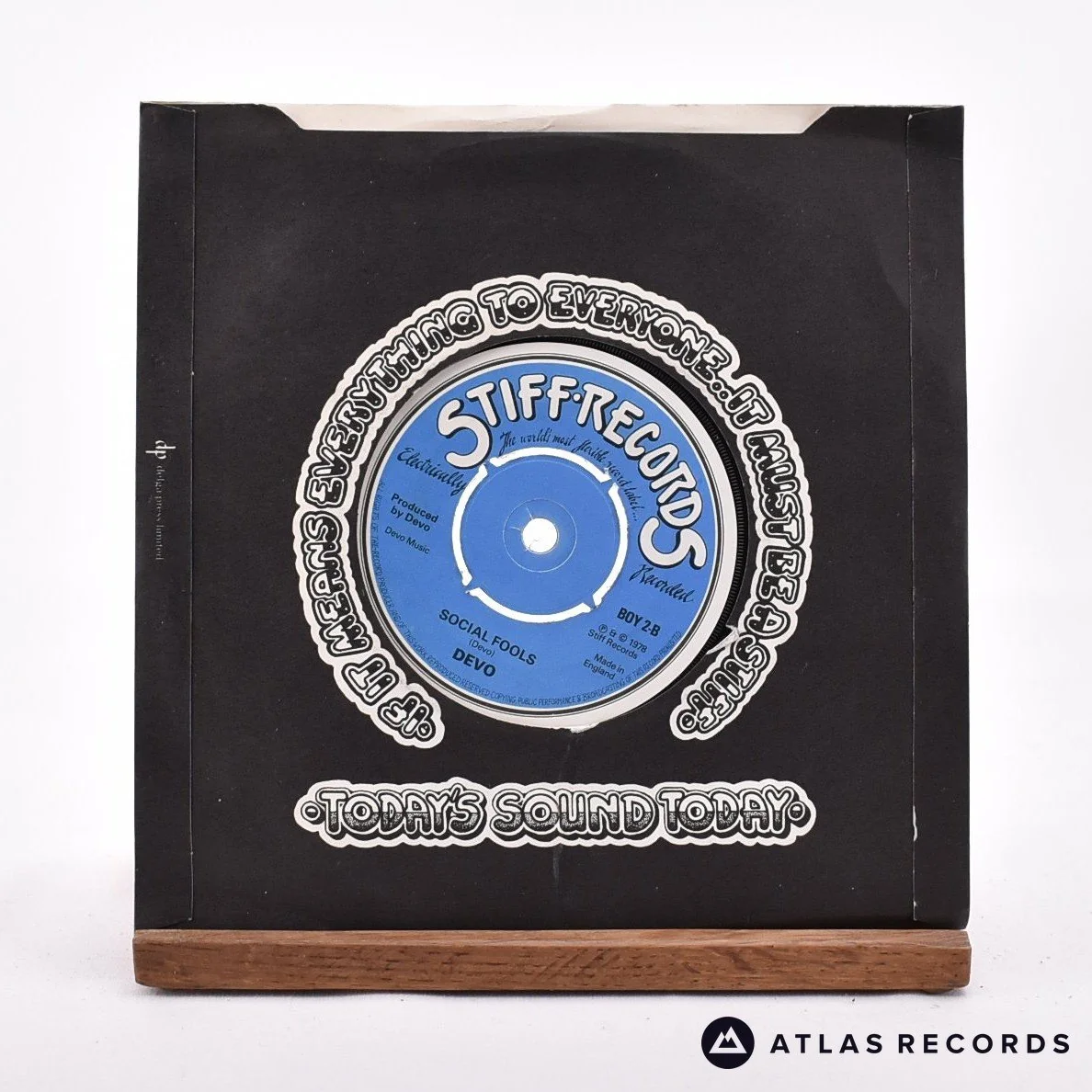 Devo - Be Stiff - 7" Vinyl Record - EX/VG+ - Image 2