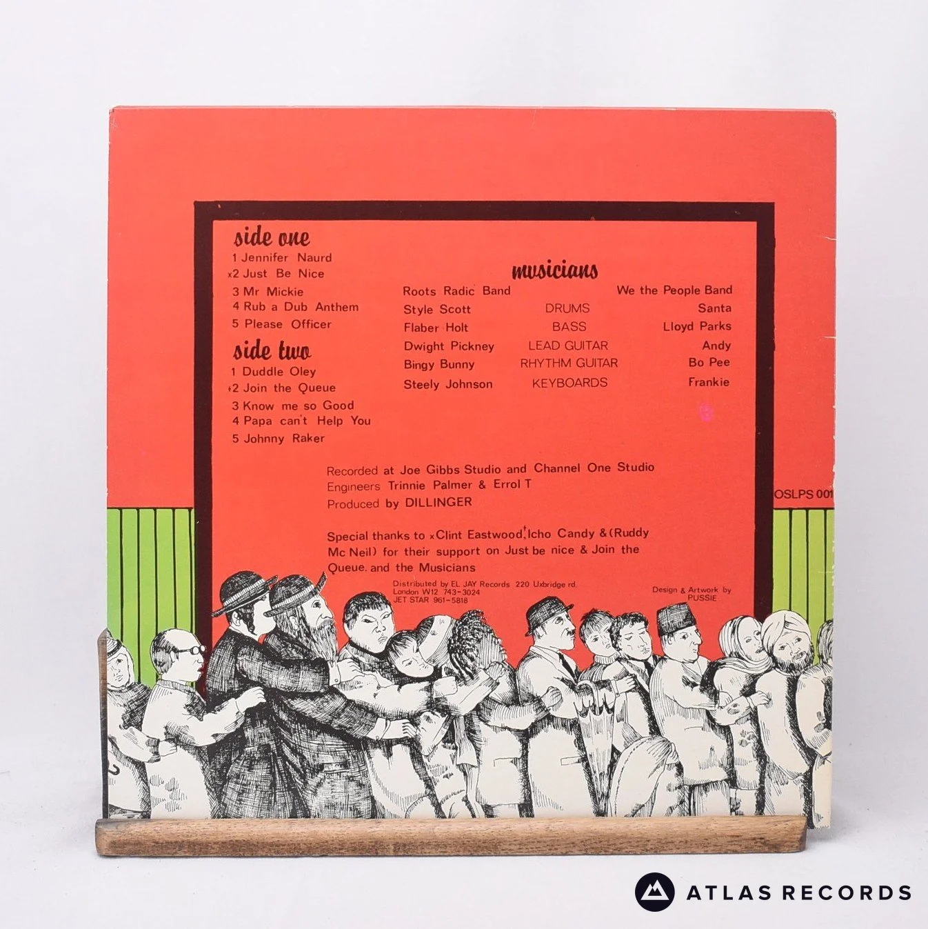 Dillinger - Join The Queue - A-2 B-1 LP Vinyl Record - EX/EX - Image 2