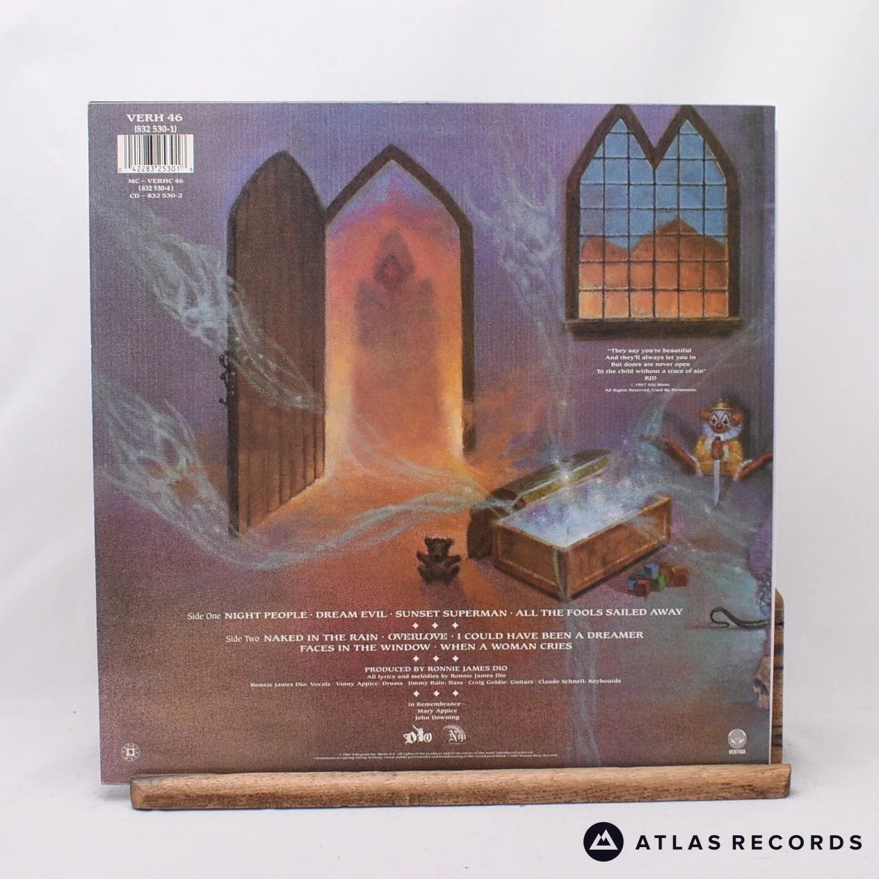 Dio - Dream Evil - Signed A//1 B//1 LP Vinyl Record - EX/EX - Image 2
