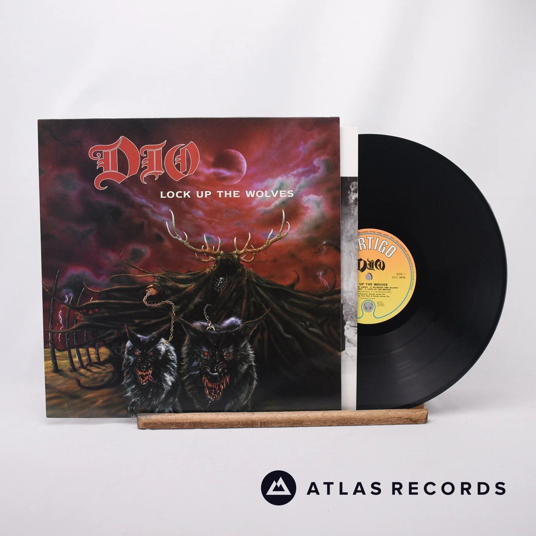 Dio - Lock Up The Wolves - A-2 B-2 LP Vinyl Record - EX/EX