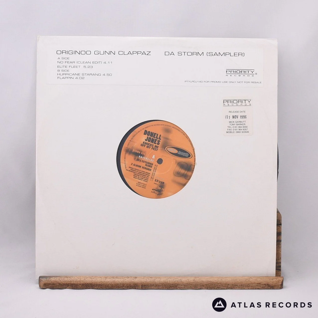 Donell Jones - Knocks Me Off My Feet - Promo 12" Vinyl Record - VG+/VG+