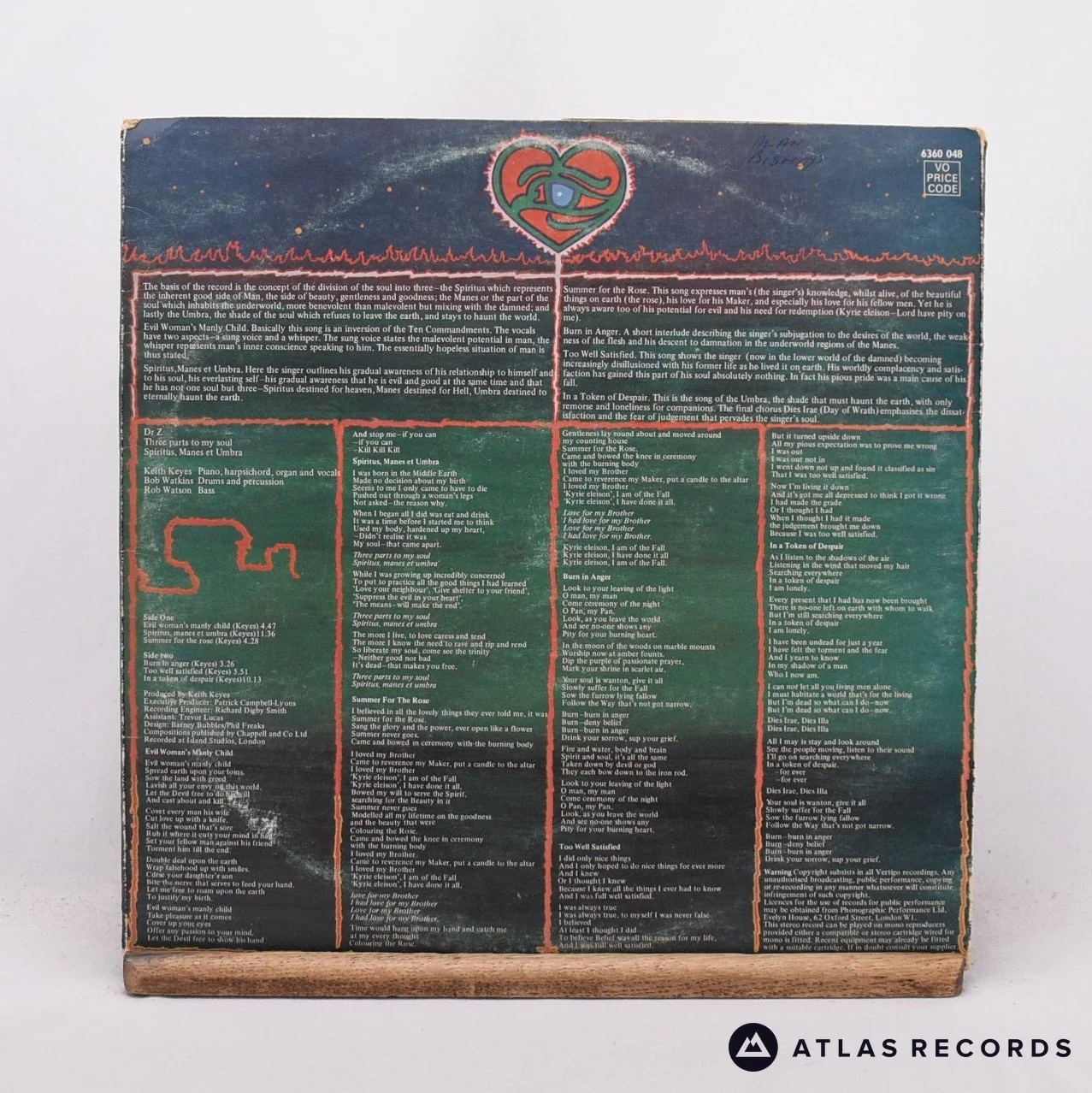 Dr. Z - Three Parts To My Soul - LP Vinyl Record - VG/VG+ - Image 2