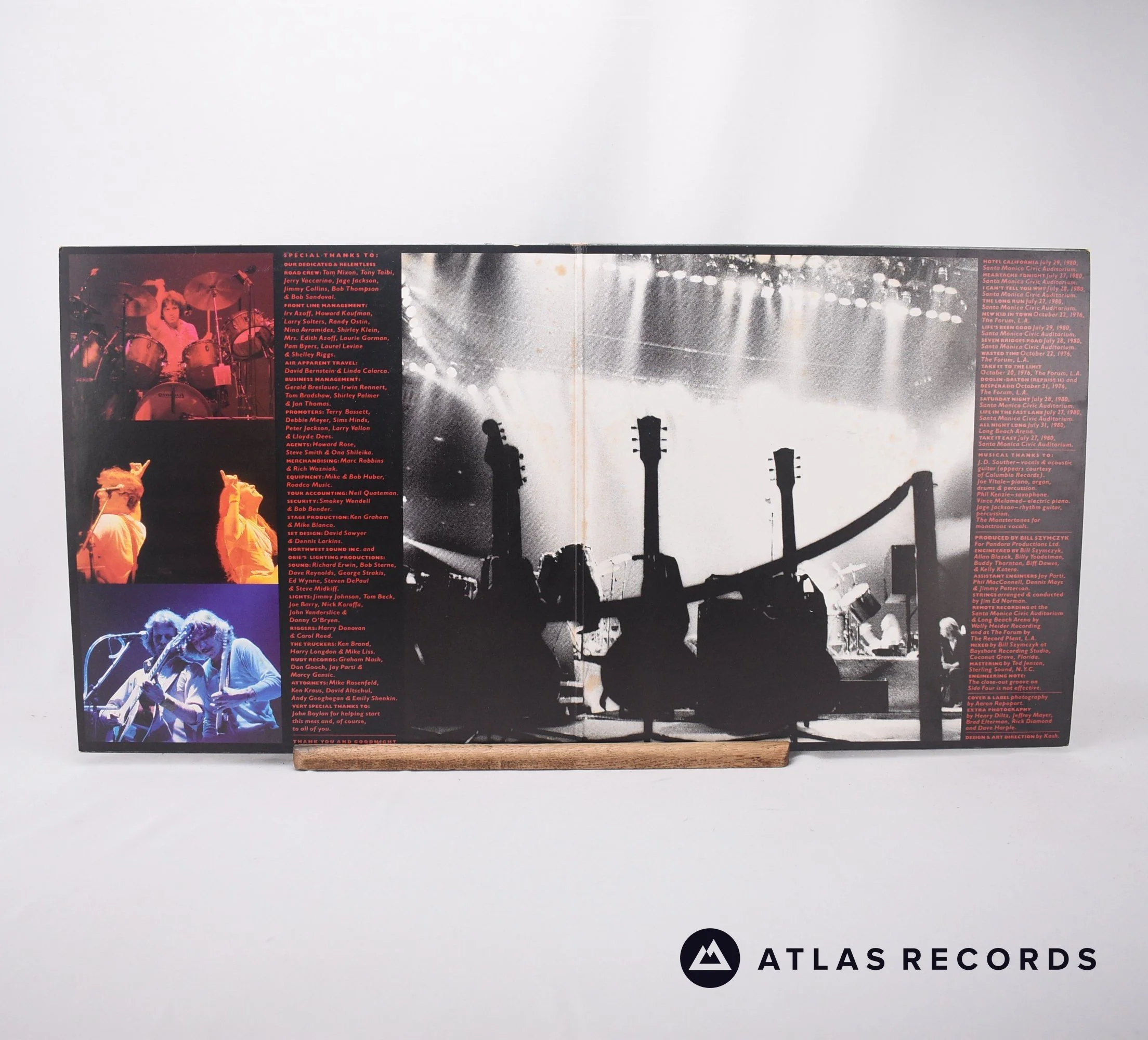 Eagles - Eagles Live - Repress Strawberry Gatefold 2 x LP Vinyl Record - EX/EX - Image 2