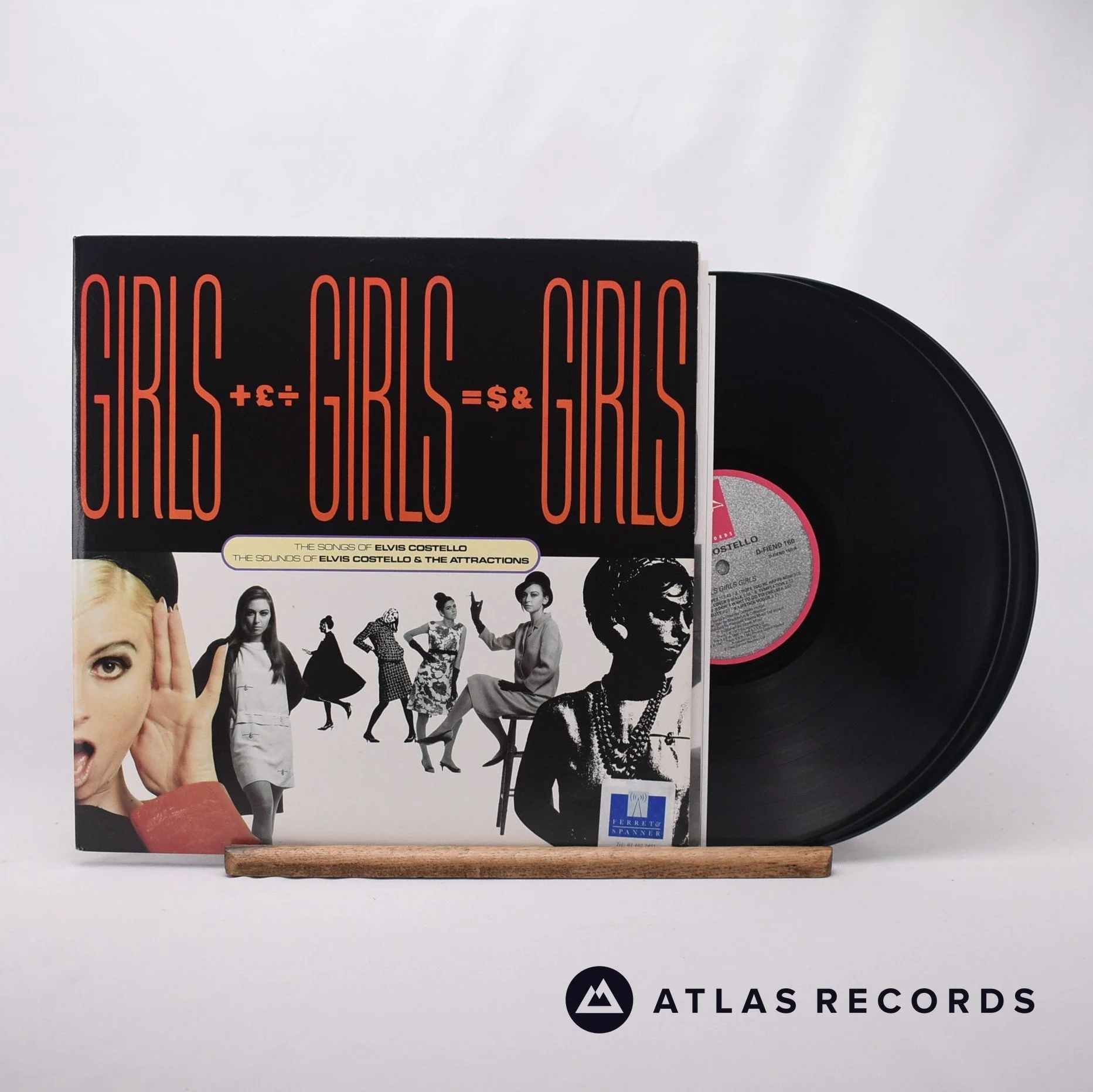 Elvis Costello - Girls +£÷ Girls =$& Girls - Double LP Vinyl Record - EX/EX