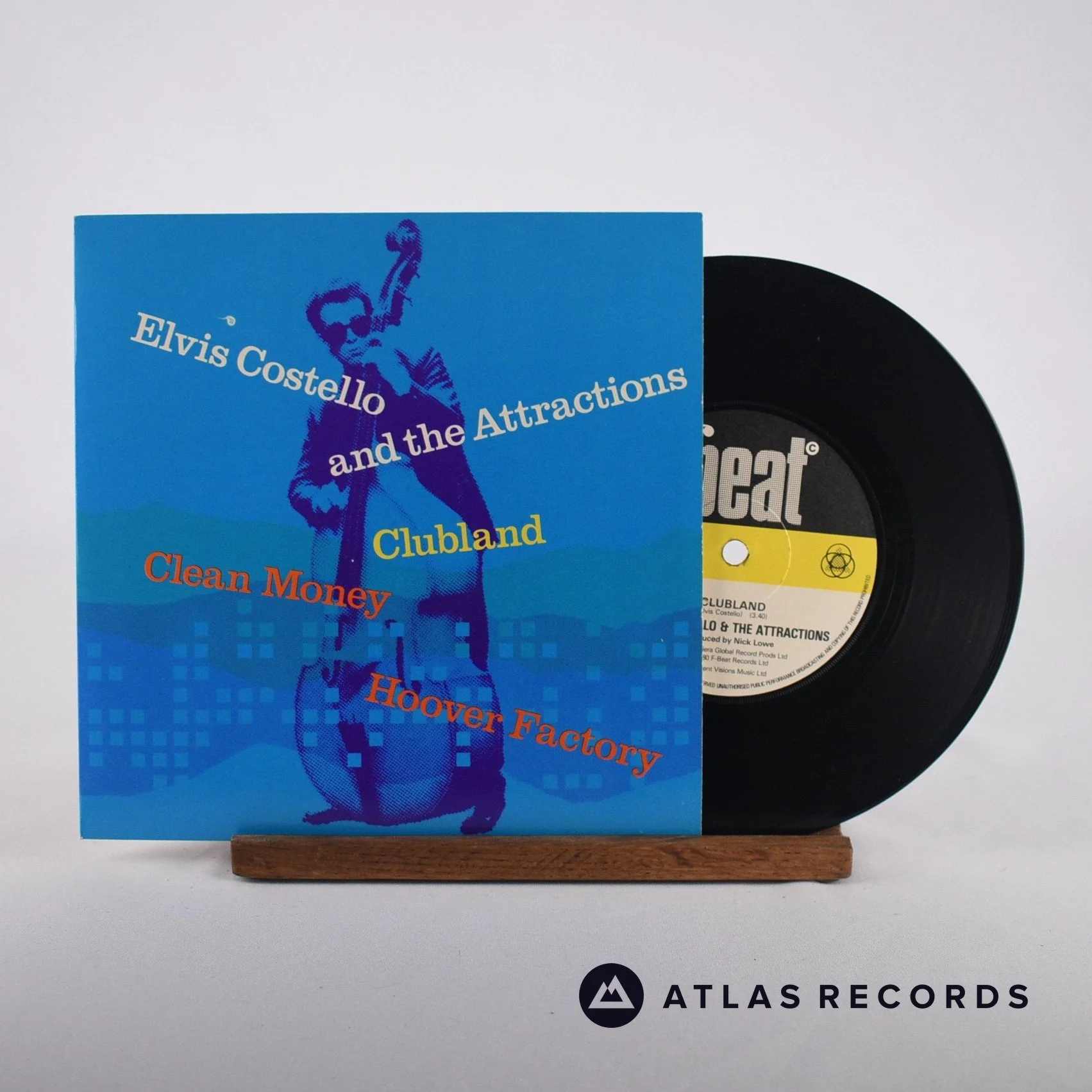 Elvis Costello & The Attractions - Clubland - 7" Vinyl Record - EX/EX