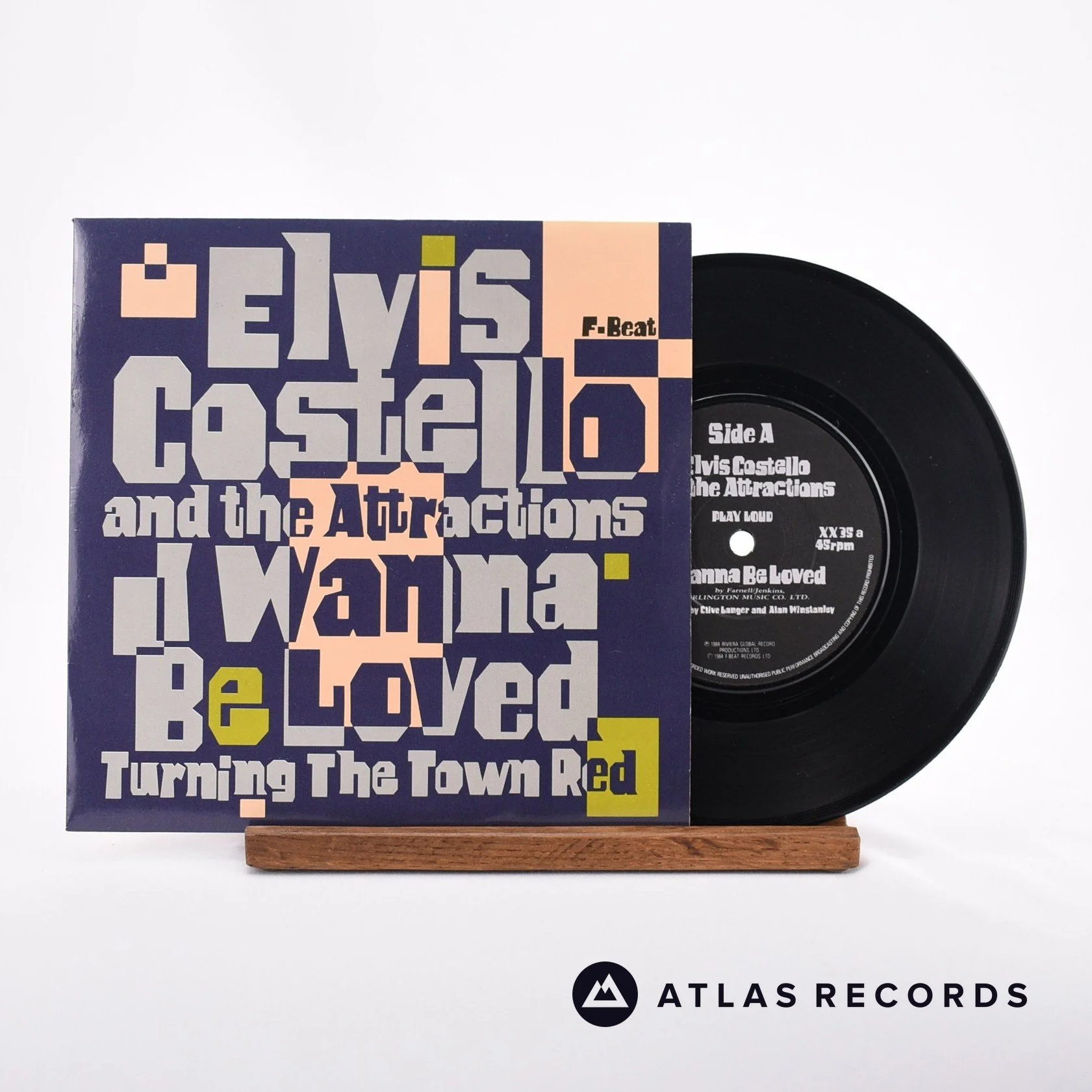 Elvis Costello & The Attractions - I Wanna Be Loved - 7" Vinyl Record - NM/VG+