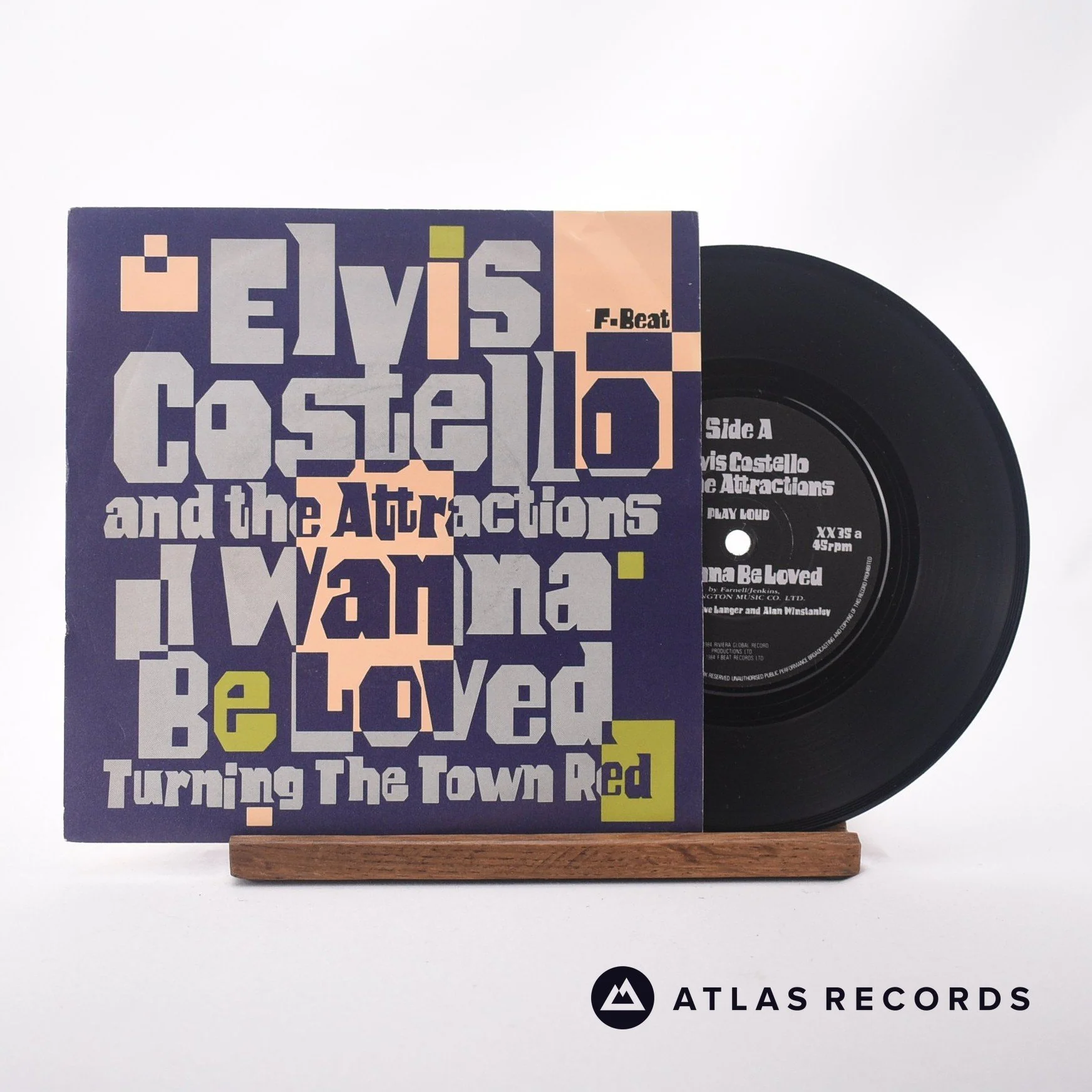 Elvis Costello & The Attractions - I Wanna Be Loved - 7" Vinyl Record - EX/EX