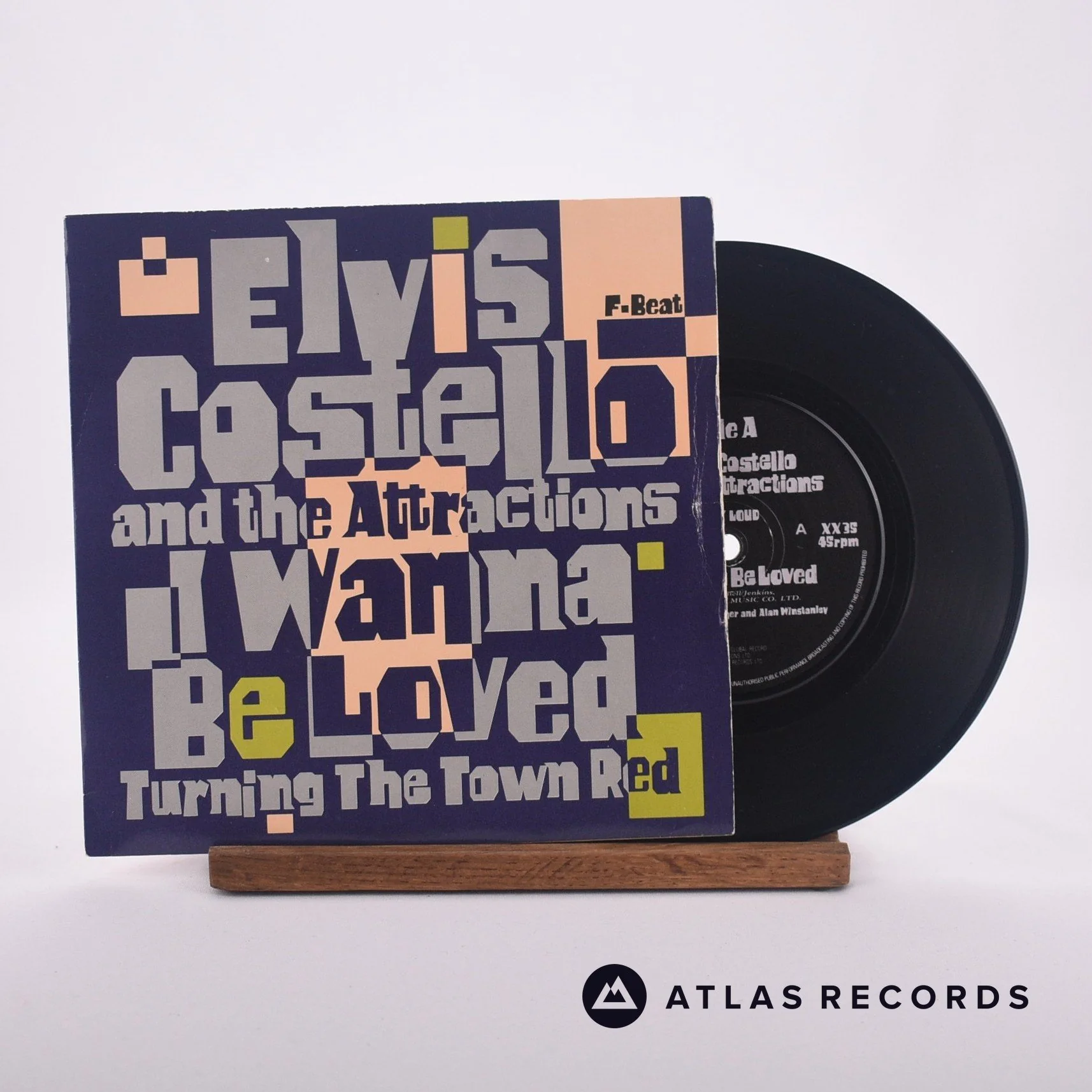 Elvis Costello & The Attractions - I Wanna Be Loved - 7" Vinyl Record - VG+/EX