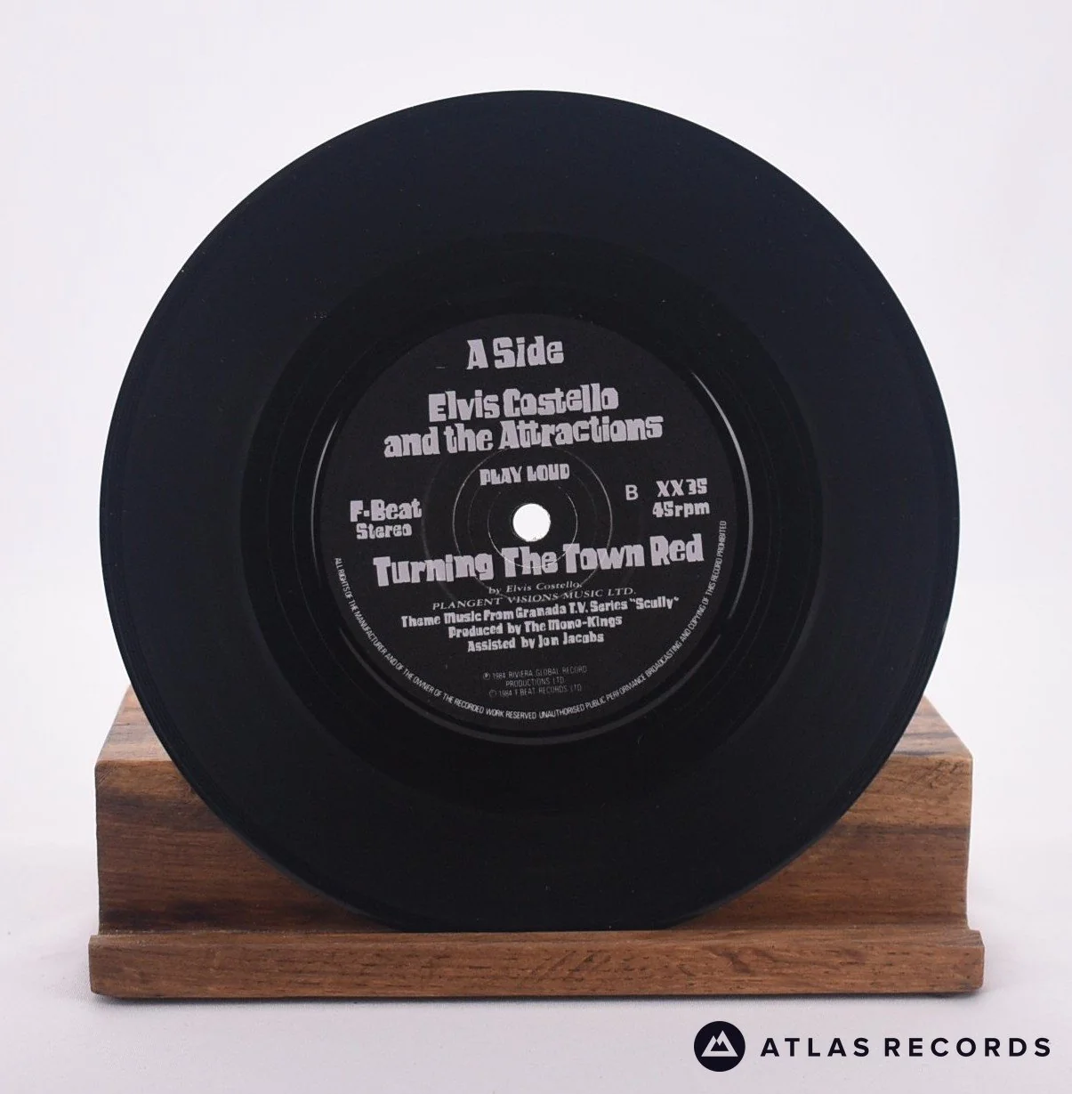 Elvis Costello & The Attractions - I Wanna Be Loved - 7" Vinyl Record - VG+/EX - Image 4