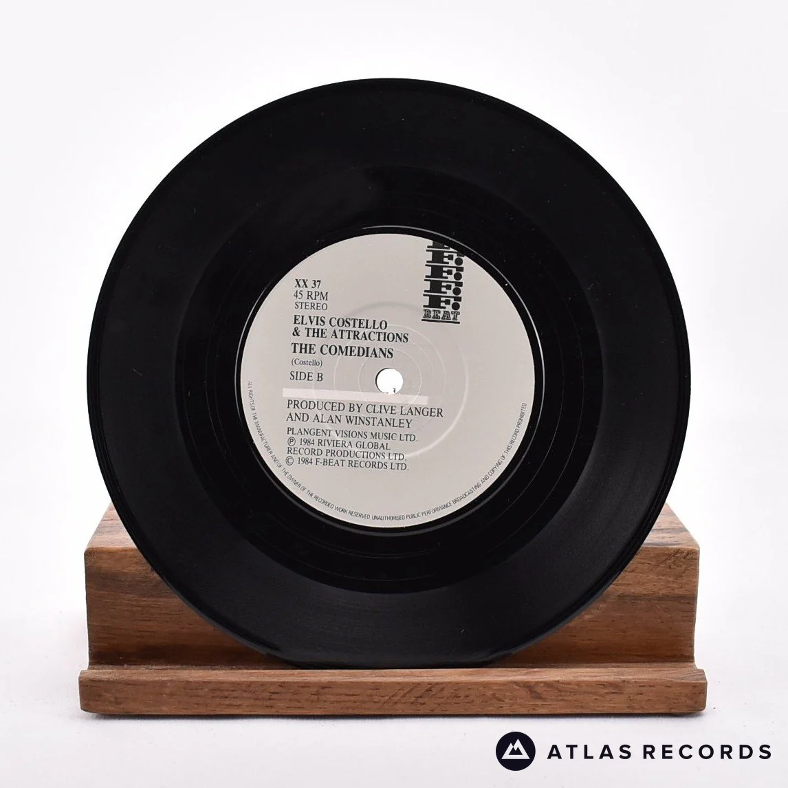 Elvis Costello & The Attractions - The Only Flame In Town - 7" Vinyl Record - EX/EX - Image 4