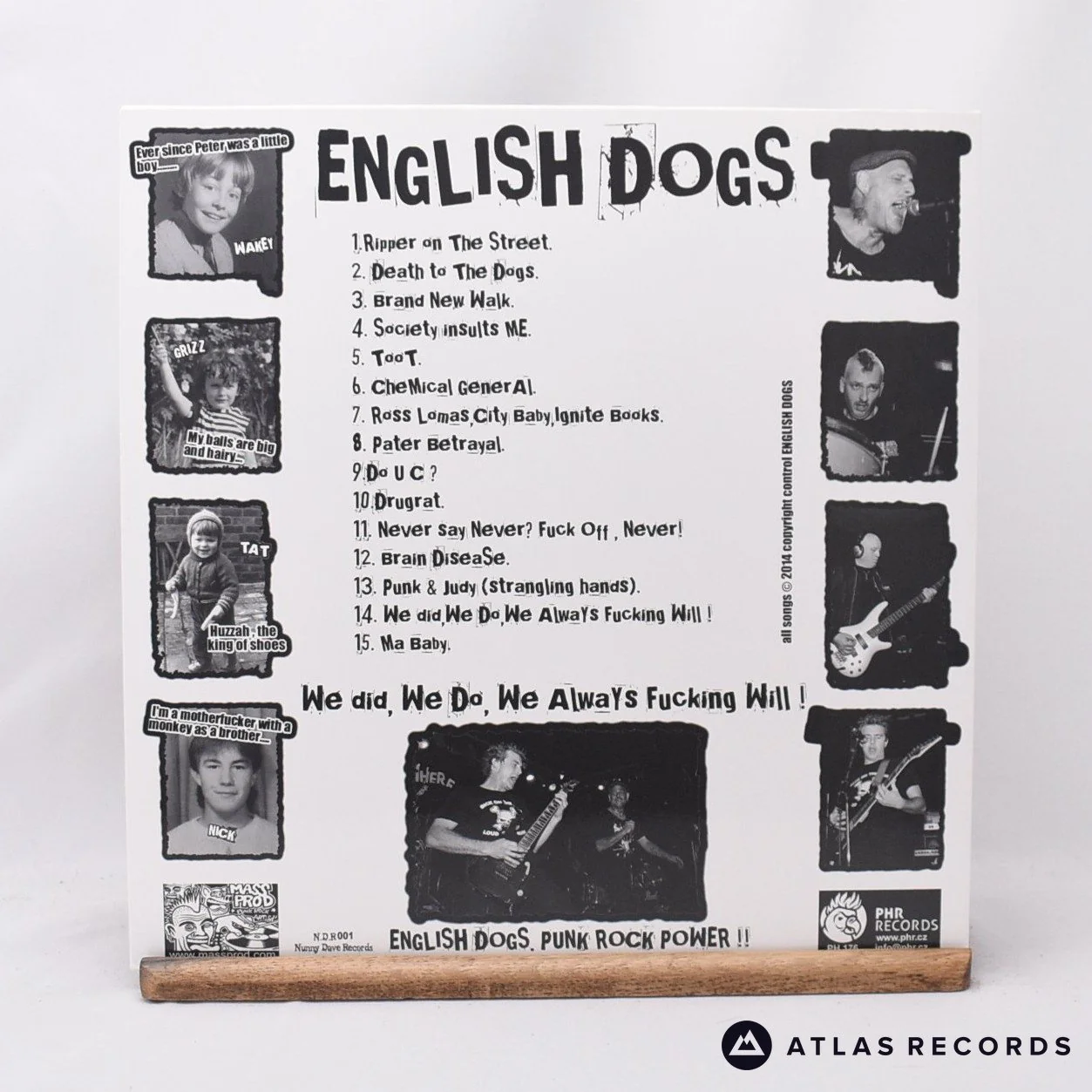 English Dogs - We Did, We Do, We Always Fucking Will! - LP Vinyl Record - NM/EX - Image 2