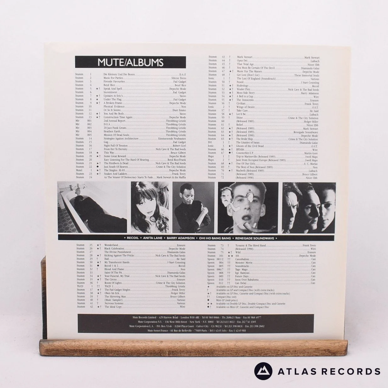 Erasure - Wild! - Insert LP Vinyl Record - EX/NM - Image 6