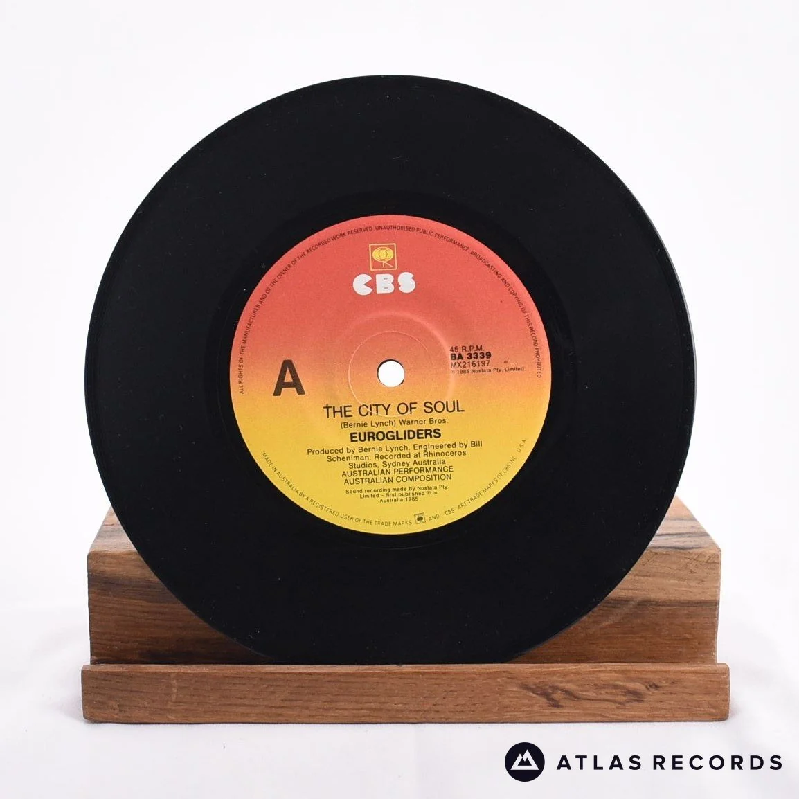 Eurogliders - The City Of Soul - 7" Vinyl Record - VG+/VG+ - Image 3