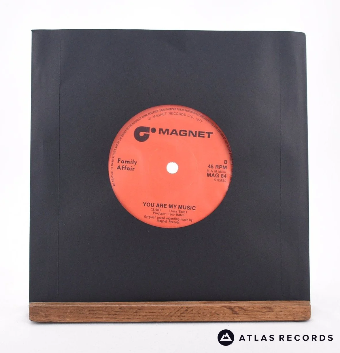 Family Affair - Country Music - Promo 7" Vinyl Record - VG+ - Image 2
