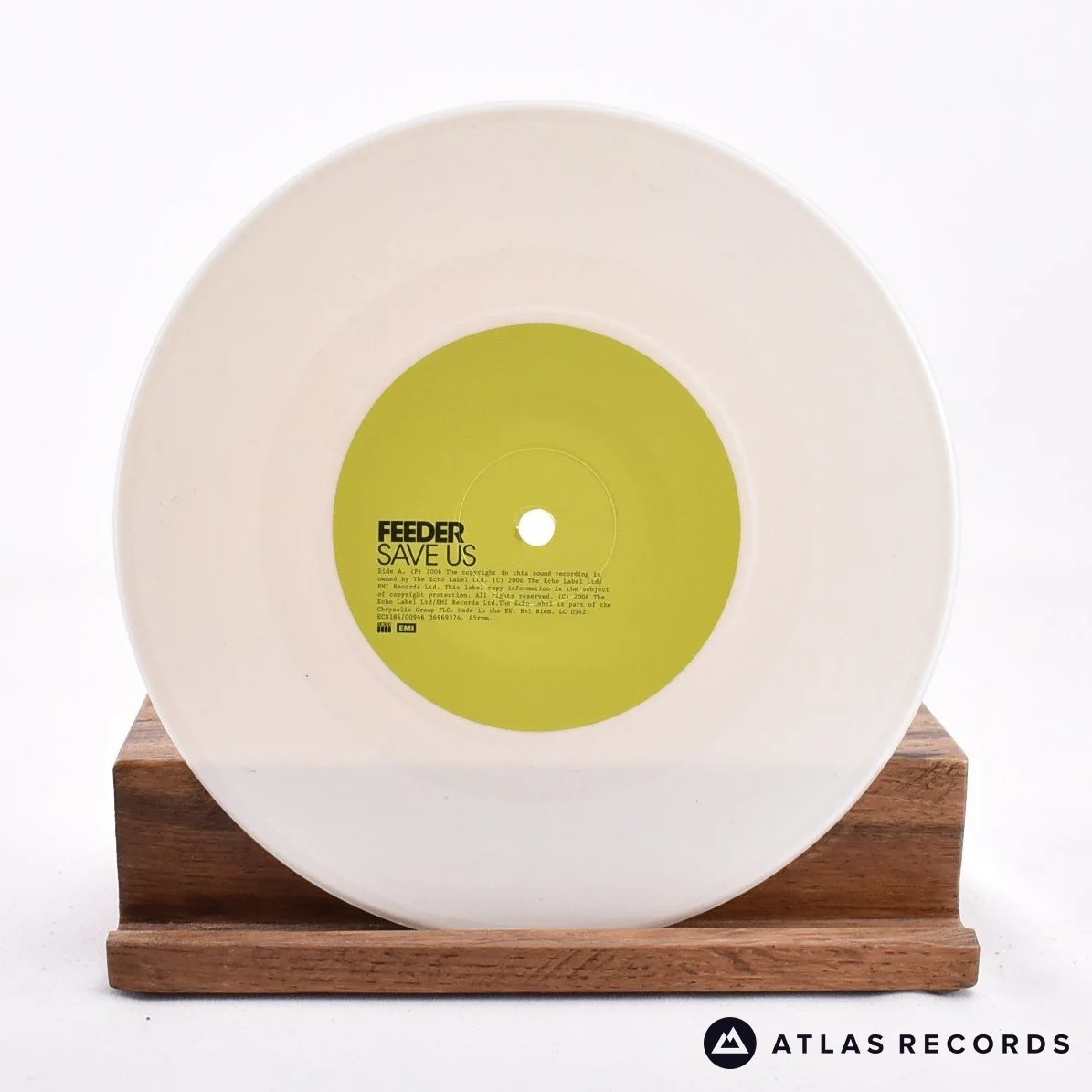 Feeder - Save Us - White Limited Edition 7" Vinyl Record - NM/NM - Image 3
