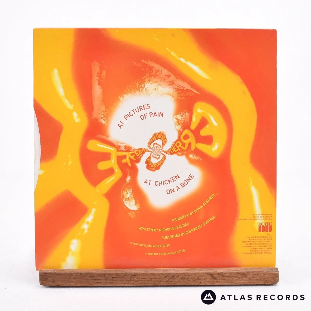 Feeder - Two Colours - Clear Limited Edition Numbered 7" Vinyl Record - EX/EX - Image 2