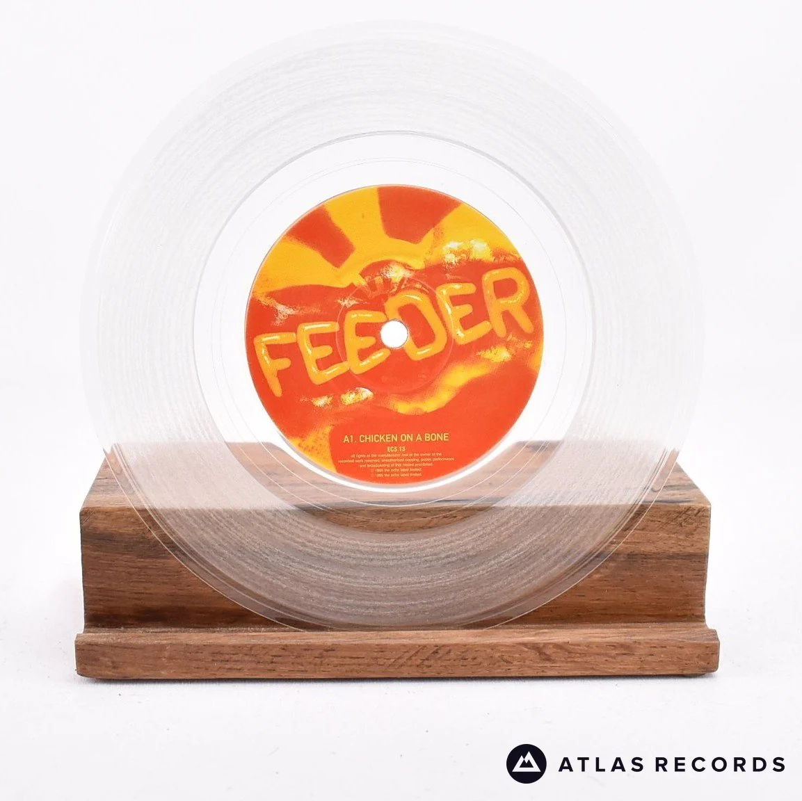 Feeder - Two Colours - Clear Limited Edition Numbered 7" Vinyl Record - EX/EX - Image 4