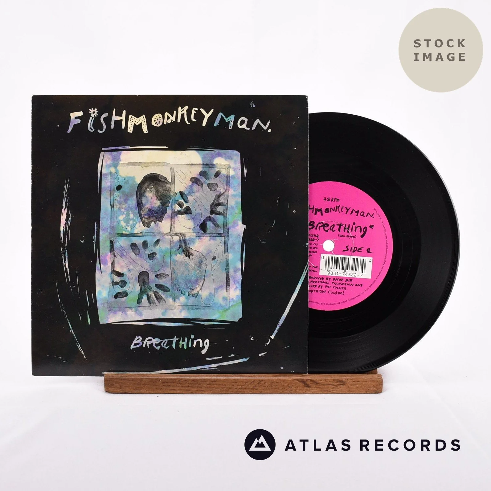 Fishmonkeyman - Breathing - 7" Vinyl Record
