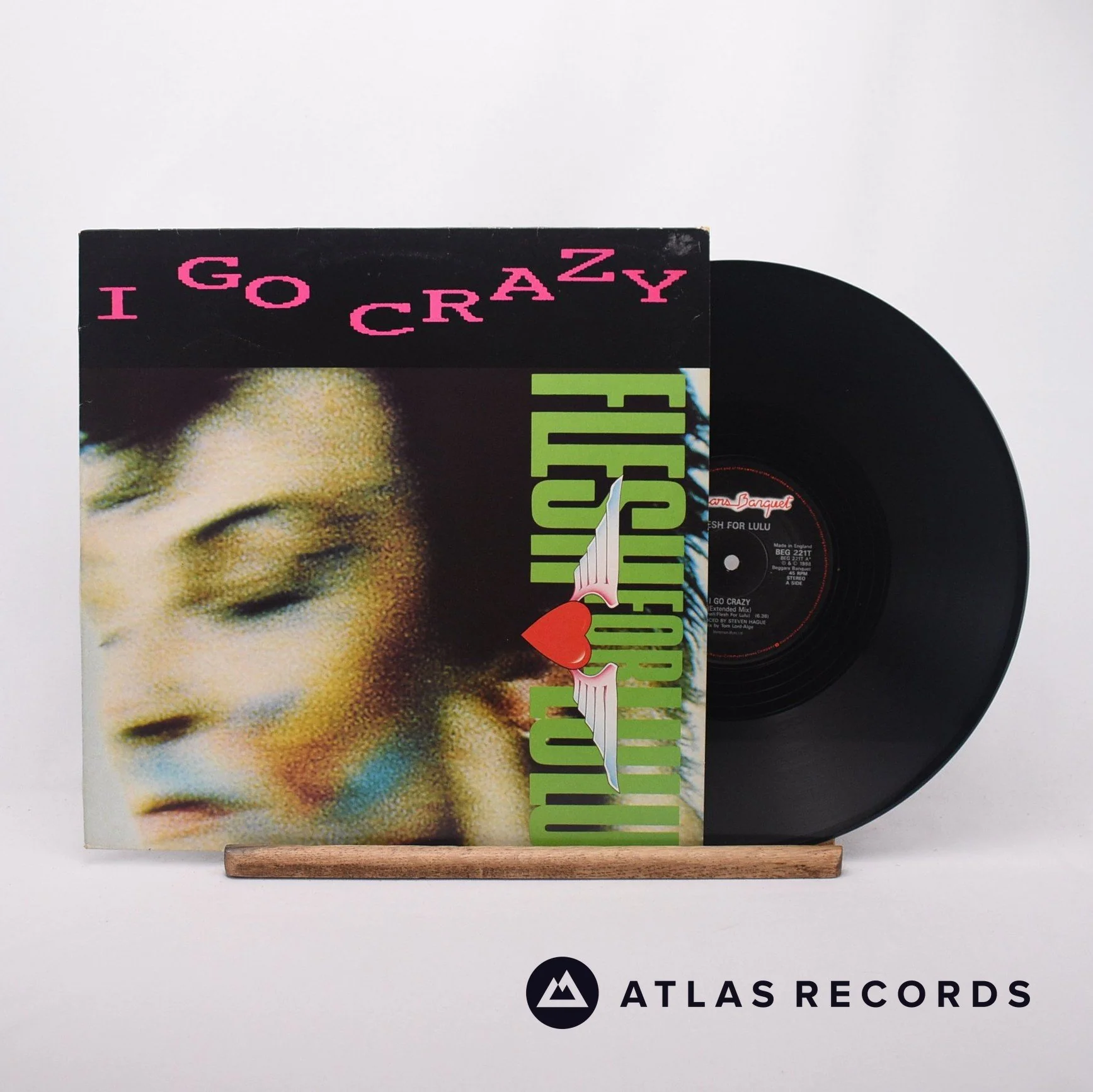 Flesh For Lulu - I Go Crazy - 12" Vinyl Record - EX/EX