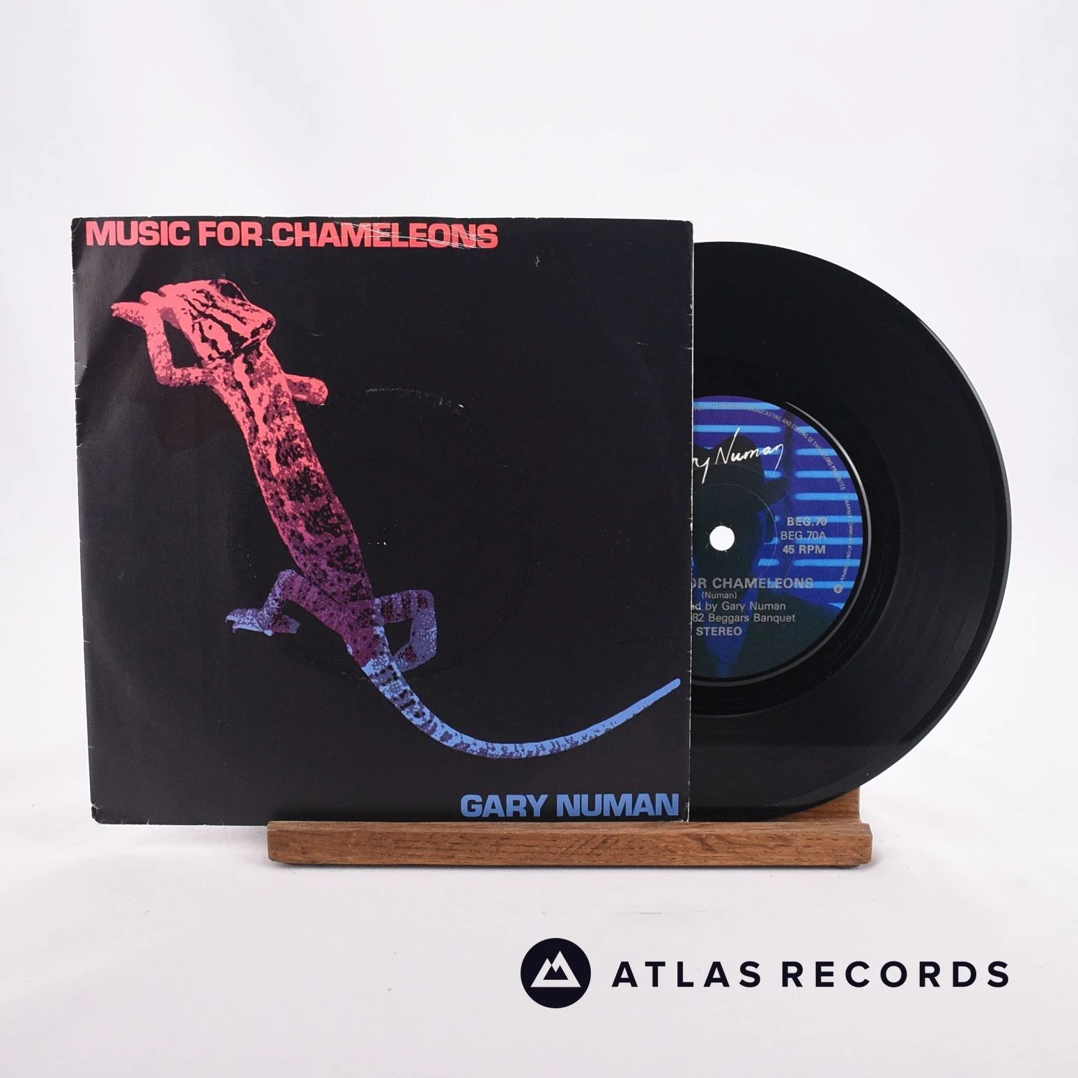 Gary Numan - Music For Chameleons - 7" Vinyl Record - VG+/EX