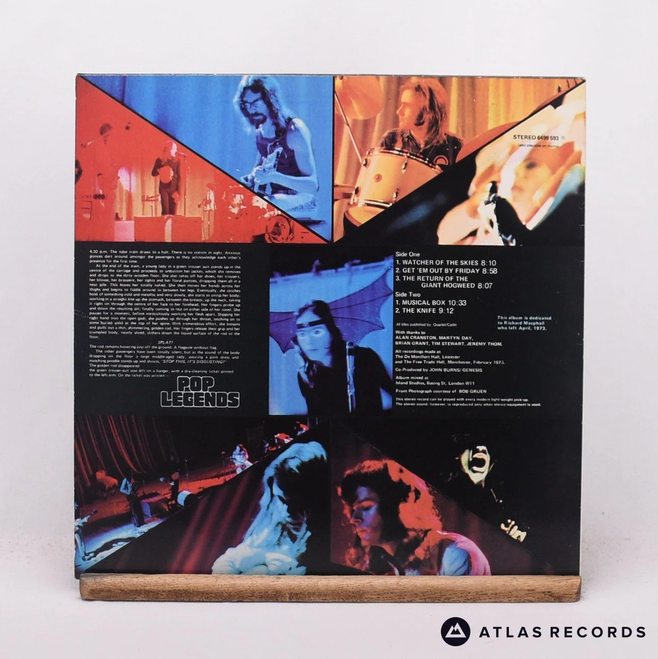 Genesis - Live - LP Vinyl Record - VG+/EX - Image 2