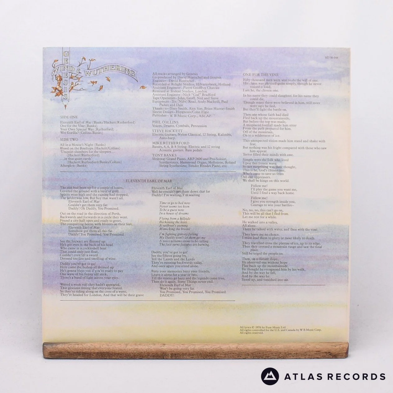 Genesis - Wind & Wuthering - Repress Canada LP Vinyl Record - EX/EX - Image 3