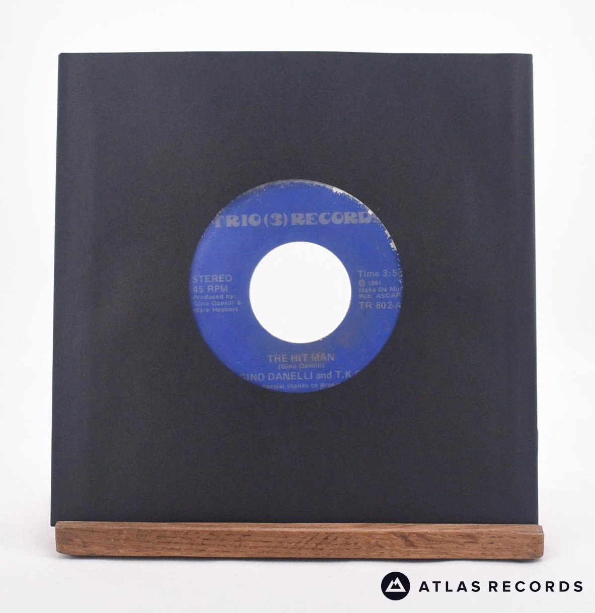 Gino Danelli & T.K.O. - The Hit Man - 7" Vinyl Record - VG+
