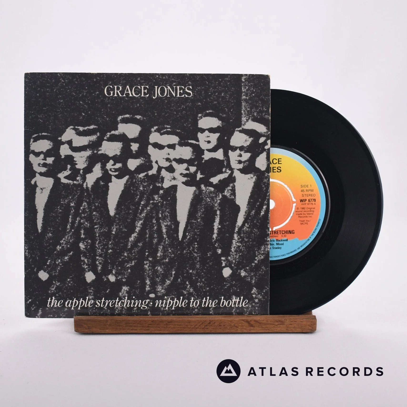 Grace Jones - The Apple Stretching · Nipple To The Bottle - 7" Vinyl Record - EX/VG+