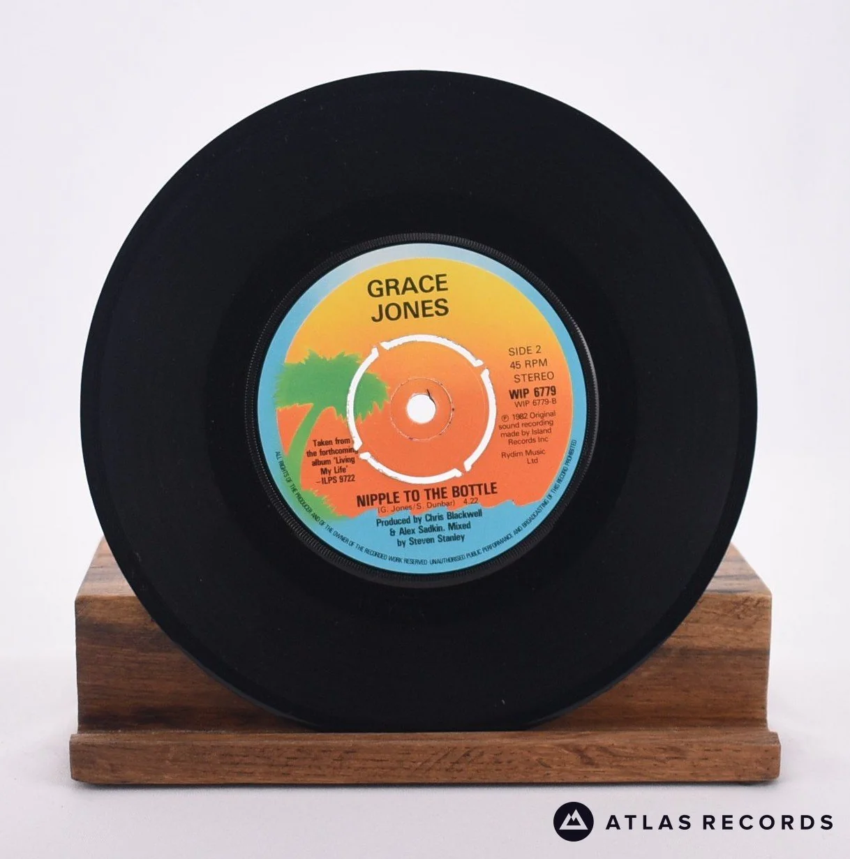 Grace Jones - The Apple Stretching · Nipple To The Bottle - 7" Vinyl Record - EX/VG+ - Image 4