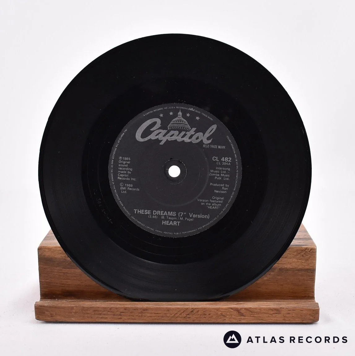 Heart - Never - 7" Vinyl Record - EX/EX - Image 4