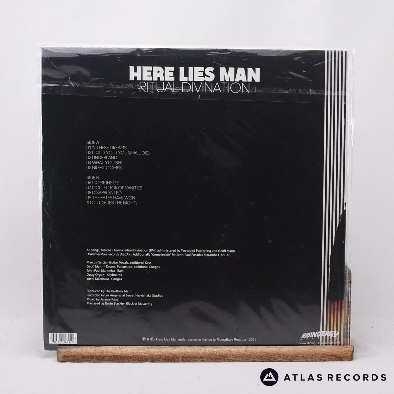 Here Lies Man - Ritual Divination - Coloured Vinyl - Blue LP + 7" Vinyl Record - Image 2