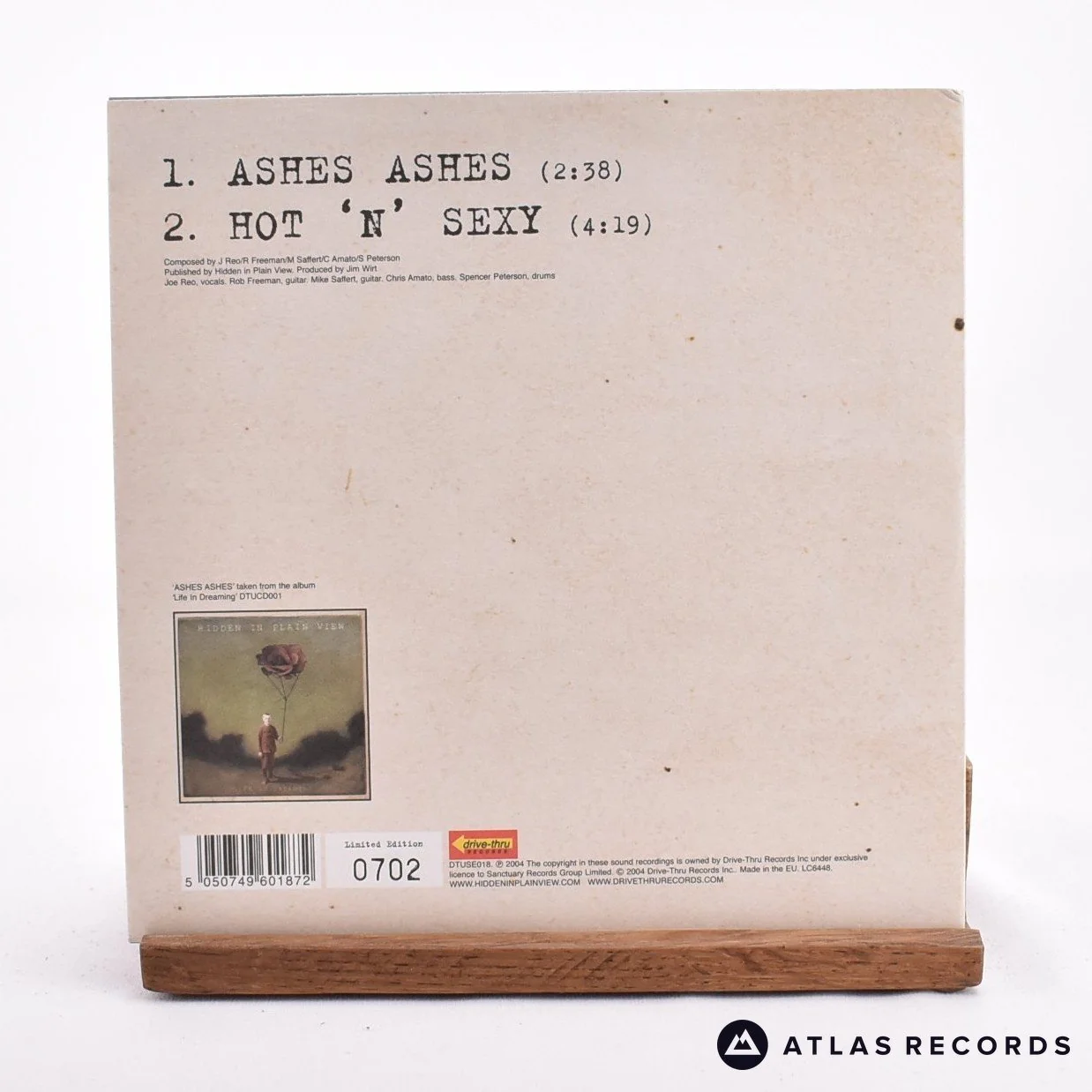 Hidden In Plain View - Ashes Ashes - 7" Vinyl Record - NM/NM - Image 2