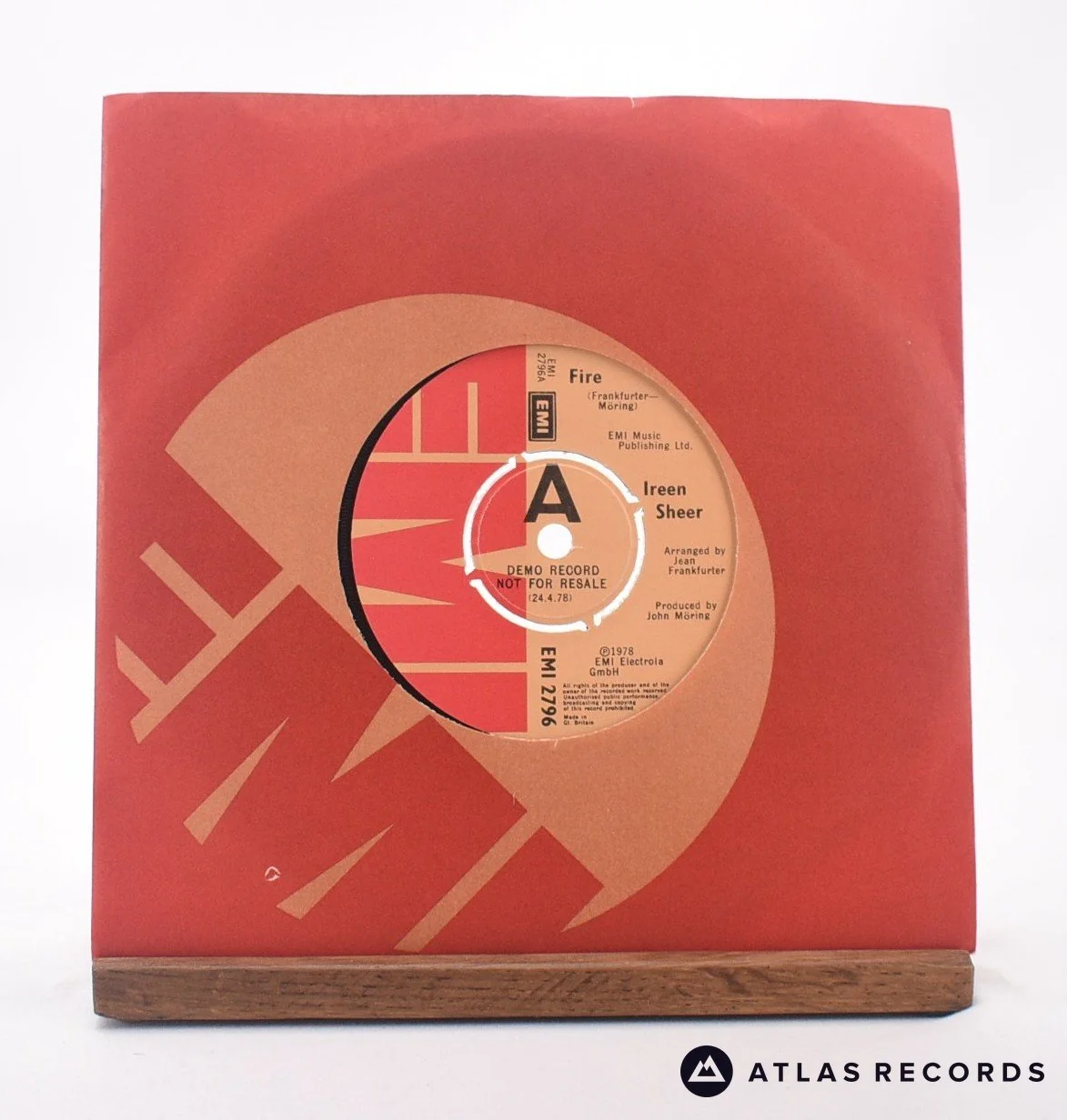 Ireen Sheer - Fire - Promo 7" Vinyl Record - EX/EX