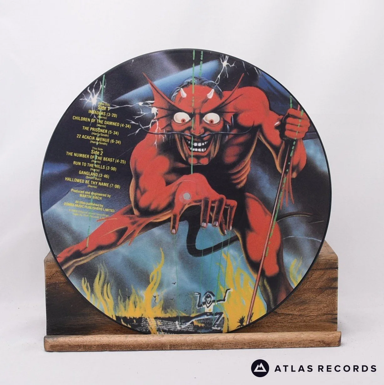 Iron Maiden - The Number Of The Beast - Picture Disc LP Vinyl Record - VG+ - Image 3
