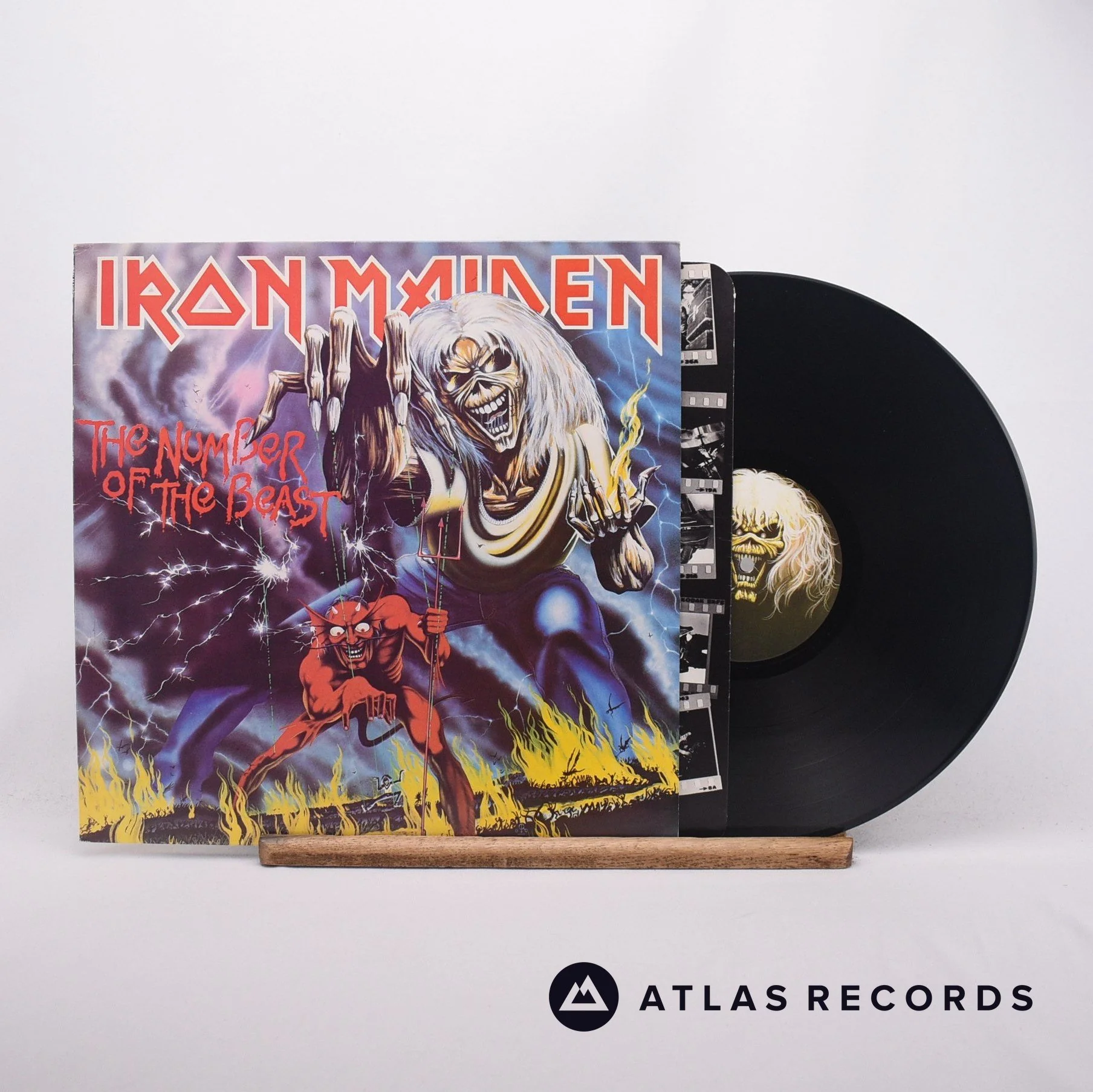 Iron Maiden - The Number Of The Beast - Nickz A-2 B-4 LP Vinyl Record - EX/VG