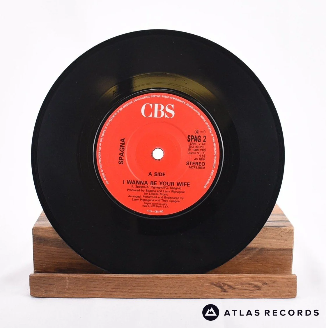 Ivana Spagna - I Wanna Be Your Wife - 7" Vinyl Record - EX/EX - Image 3