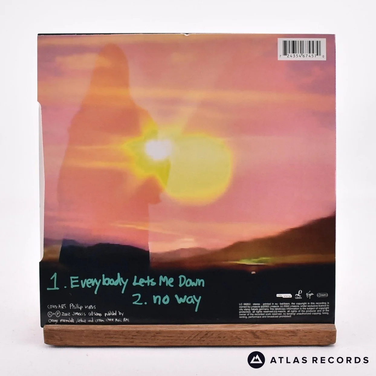 J Mascis + The Fog - Everybody Lets Me Down - 7" Vinyl Record - NM/NM - Image 2