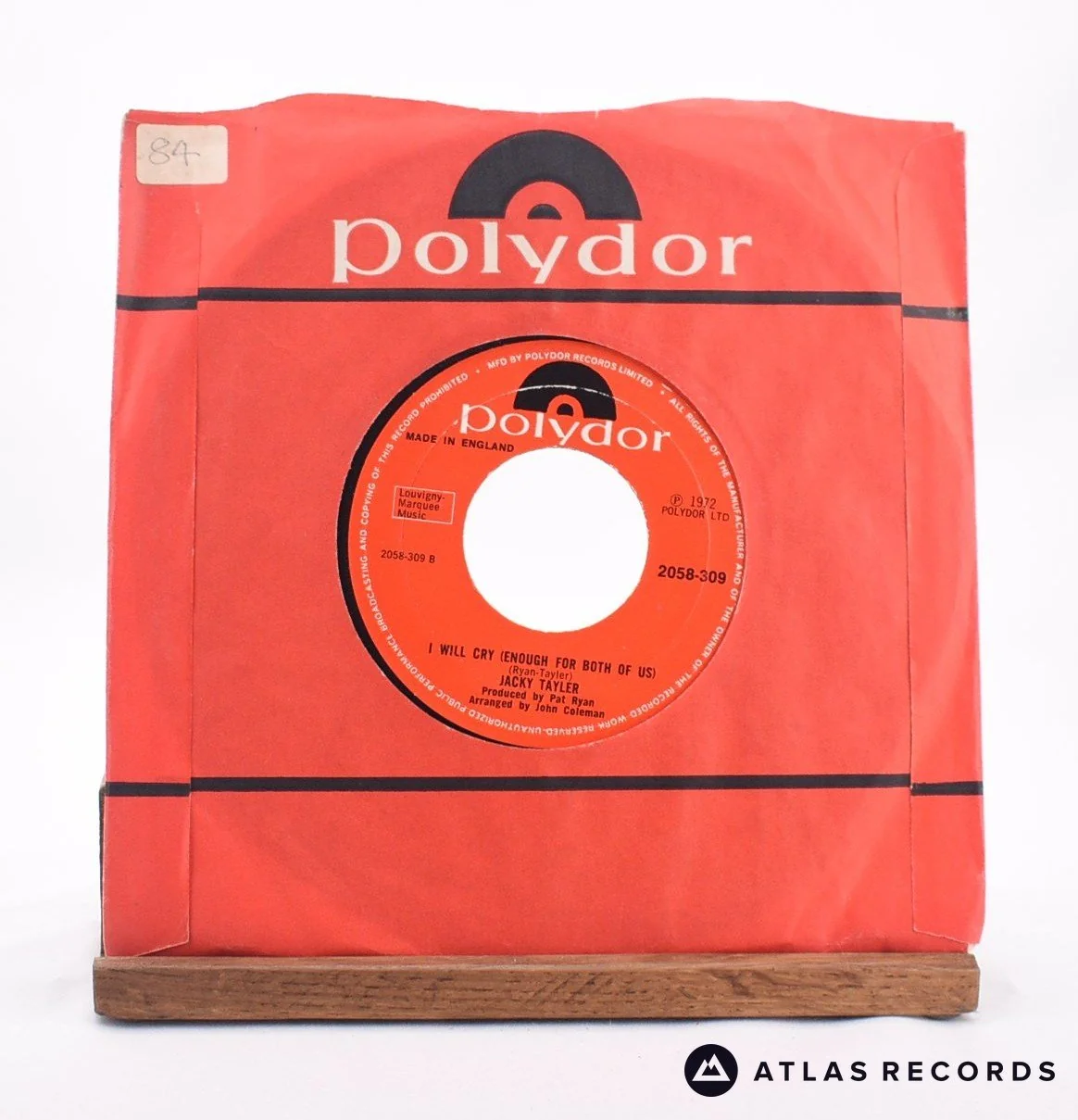 Jacky Tayler - Tell The Truth Now - 7" Vinyl Record - VG+/VG+ - Image 2