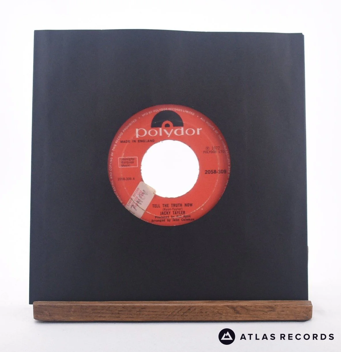 Jacky Tayler - Tell The Truth Now - 7" Vinyl Record - VG+