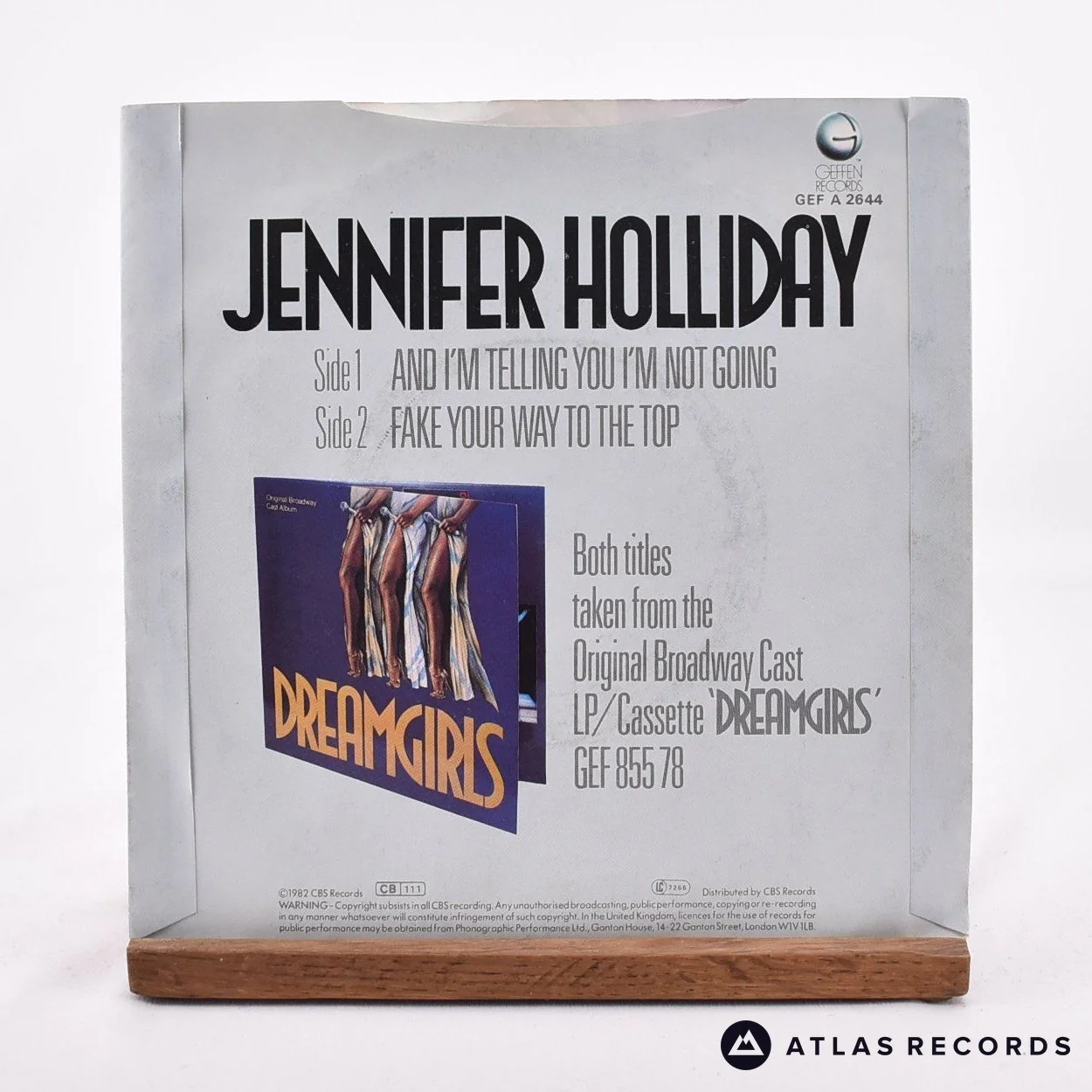 Jennifer Holliday - And I'm Telling You I'm Not Going - 7" Vinyl Record - EX/EX - Image 2
