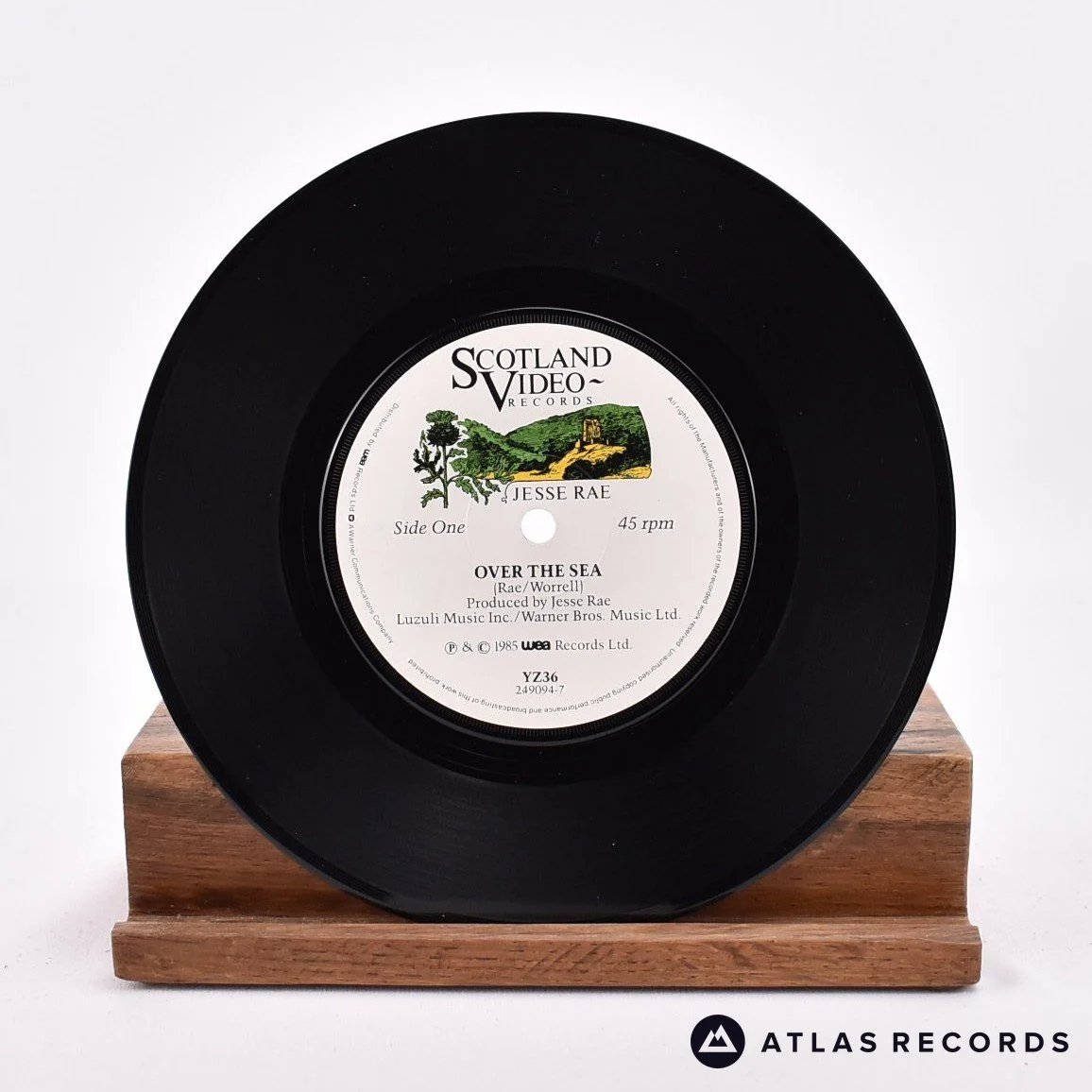 Jesse Rae - Over The Sea - 7" Vinyl Record - VG+/EX - Image 3