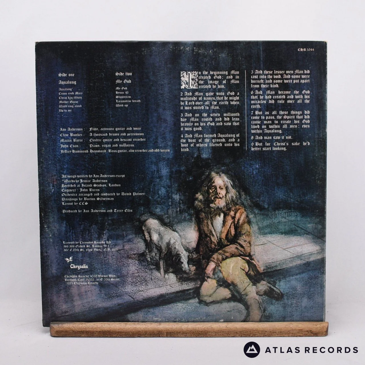 Jethro Tull - Aqualung - Lyric Sheet Reissue T1 LP Vinyl Record - EX/VG+ - Image 3