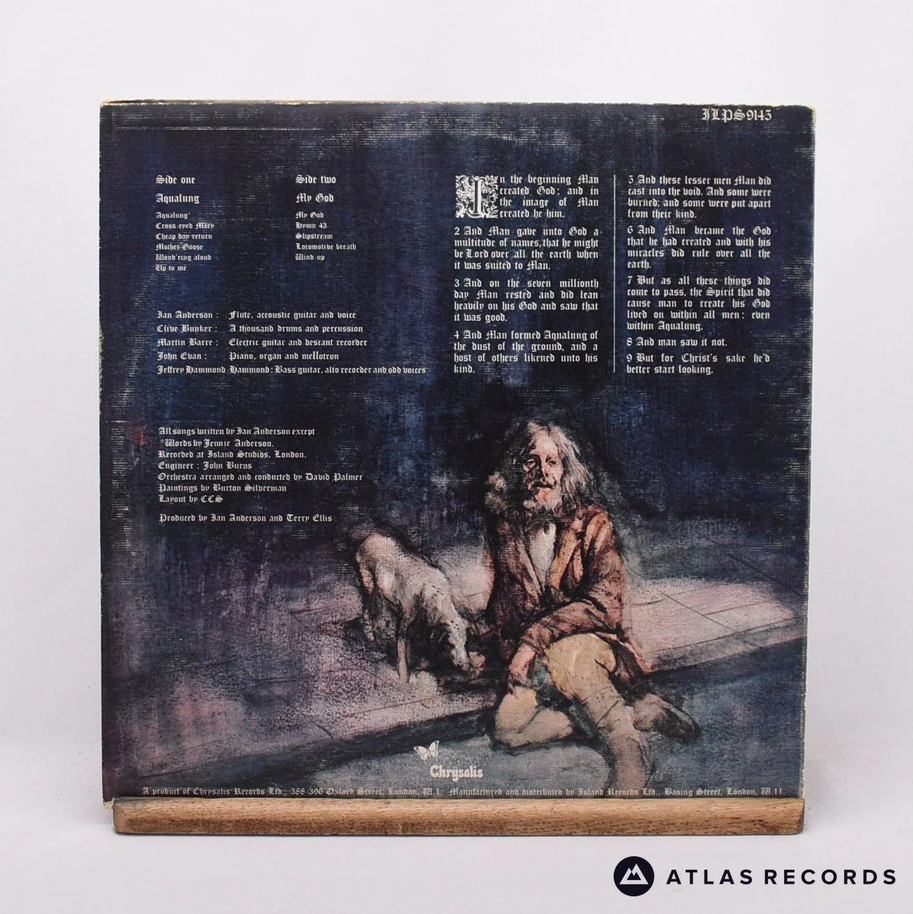 Jethro Tull - Aqualung - First Uk Press A-1 B-3 LP Vinyl Record - EX/EX - Image 3