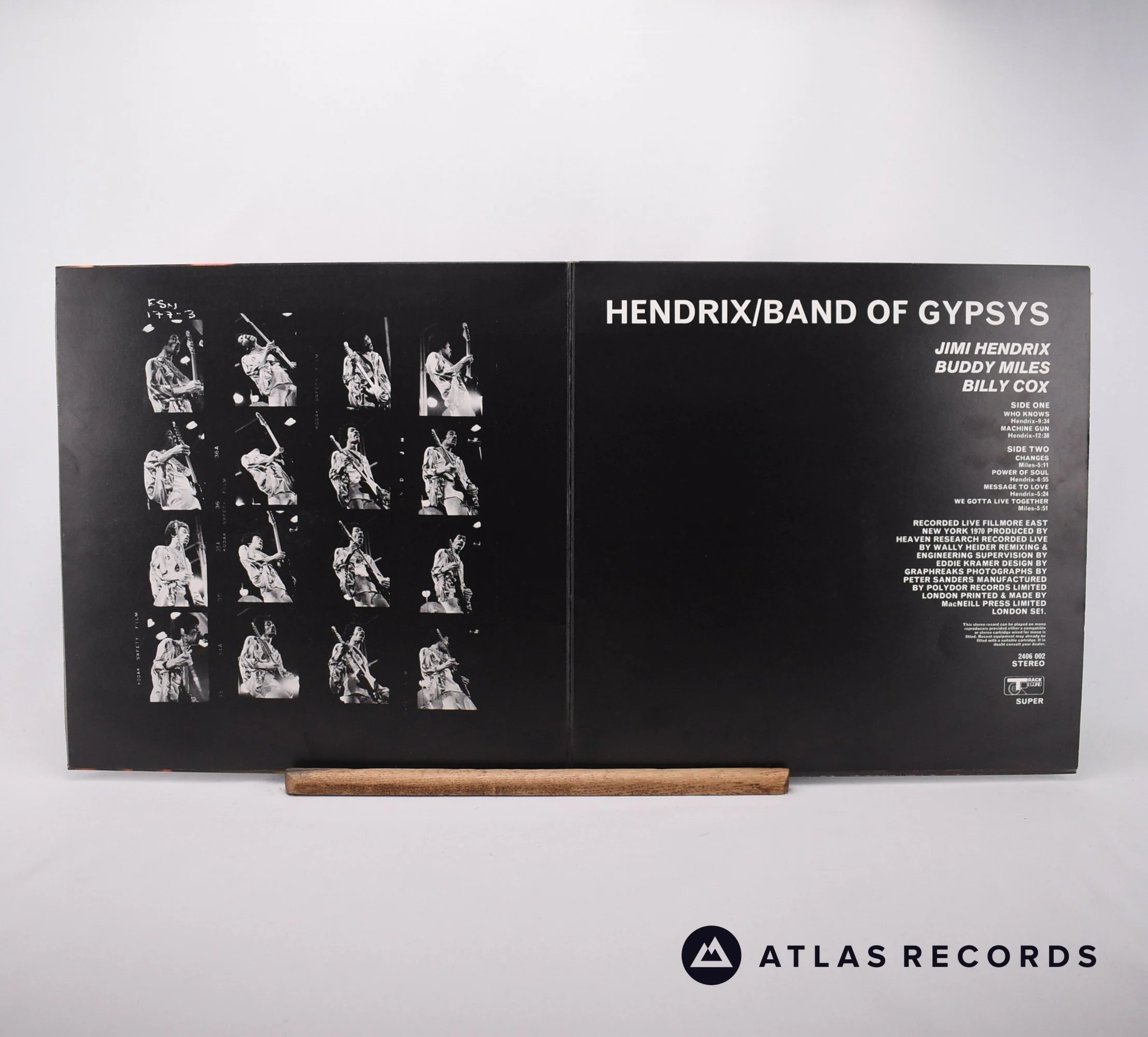 Jimi Hendrix - Band Of Gypsys - Reissue Gatefold A▽1 B=1 LP Vinyl Record - EX/EX - Image 2