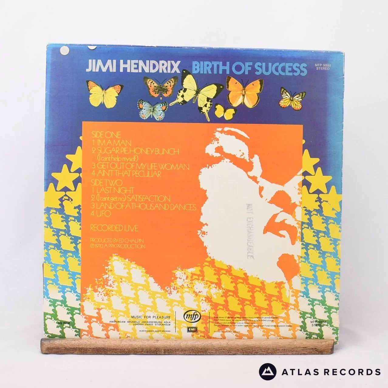 Jimi Hendrix - Birth Of Success - LP Vinyl Record - VG+/EX - Image 2