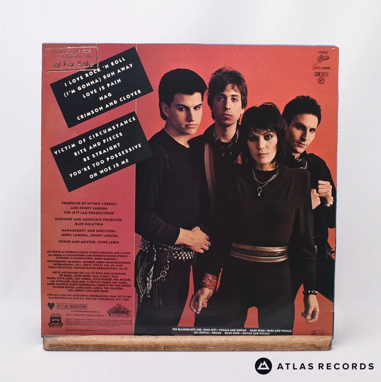 Joan Jett & The Blackhearts - I Love Rock 'N Roll - LP Vinyl Record - EX/EX - Image 2