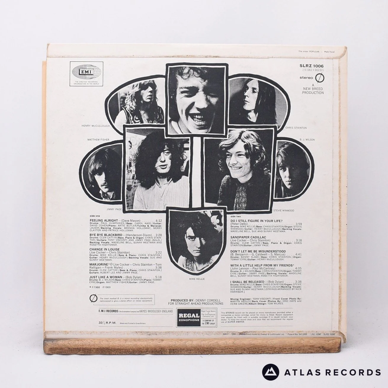 Joe Cocker - With A Little Help From My Friends - LP Vinyl Record - EX/VG+ - Image 2