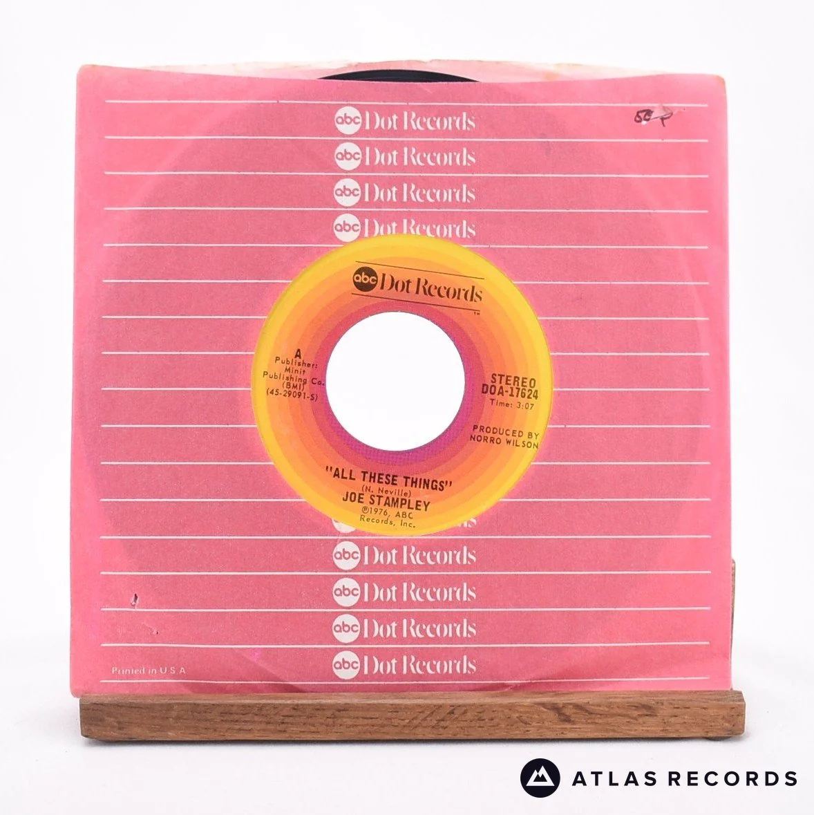 Joe Stampley - All These Things / My Louisiana Woman - 7" Vinyl Record - EX/EX