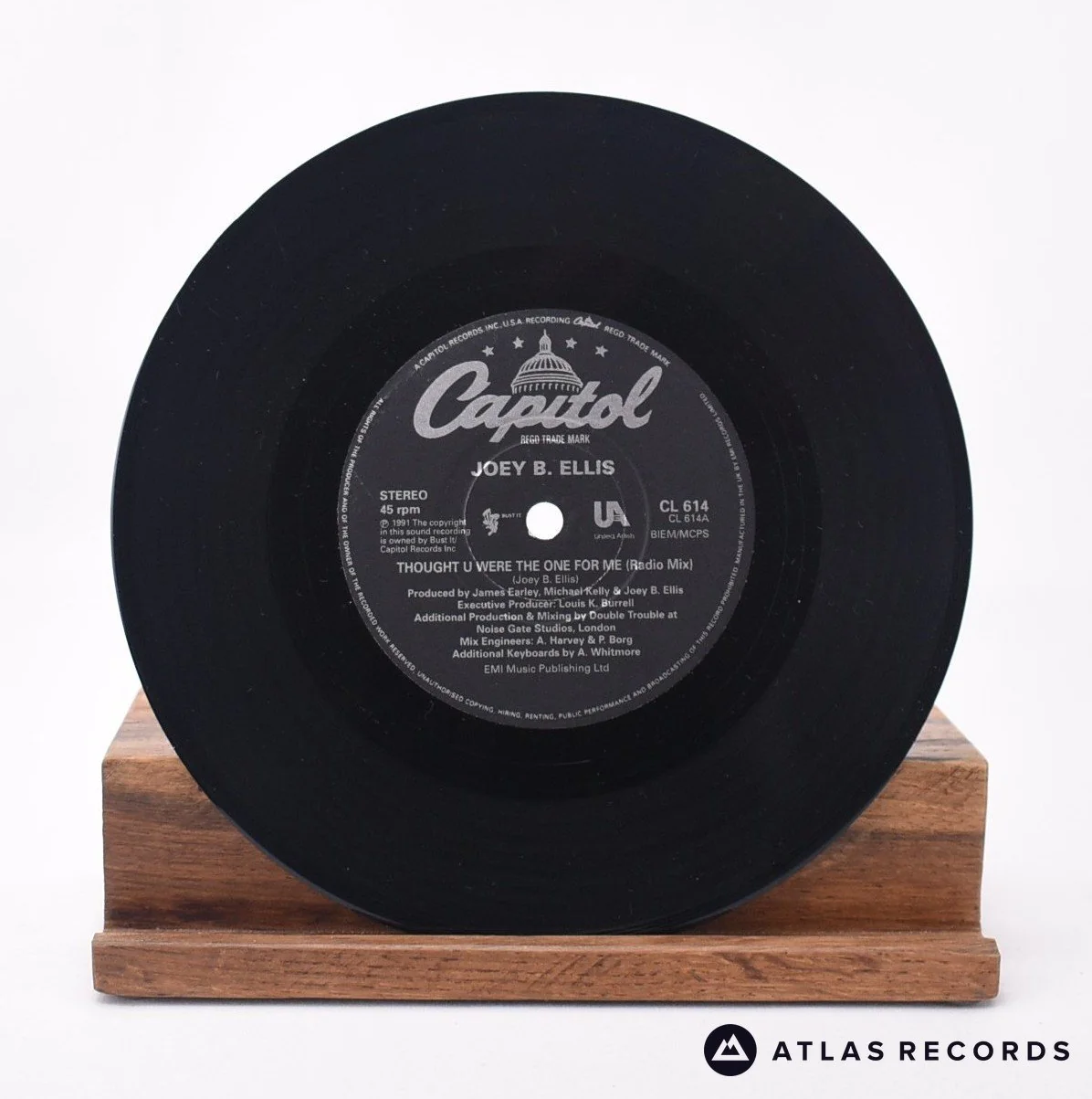 Joey B. Ellis - Thought You Were The One For Me - 7" Vinyl Record - VG+/VG+ - Image 3