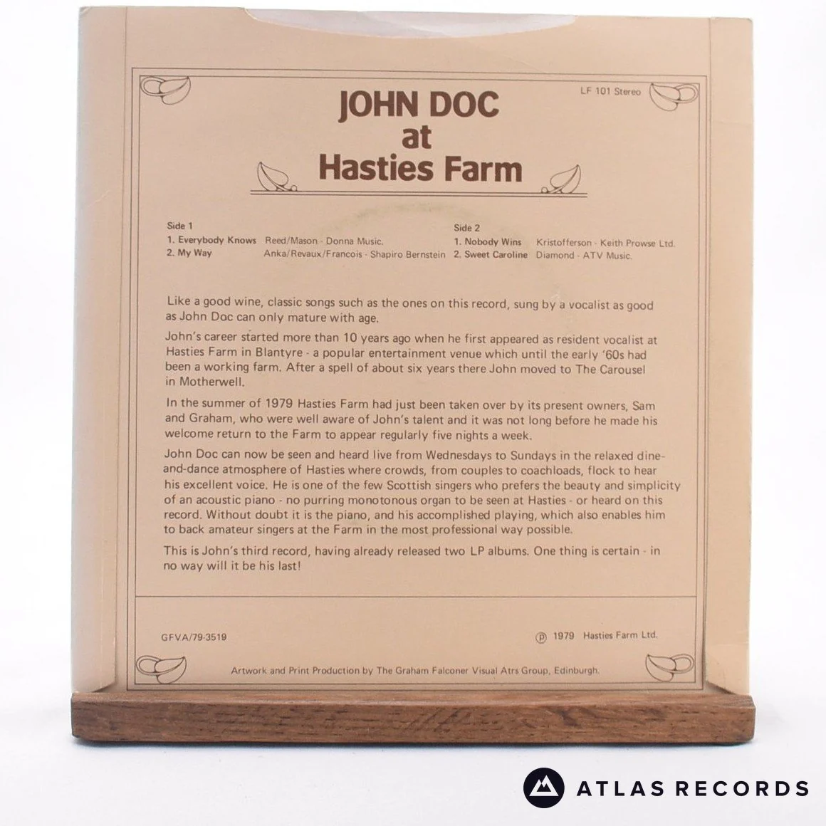 John Doc - At Hasties Farm - 7" Vinyl Record - VG+/EX - Image 2